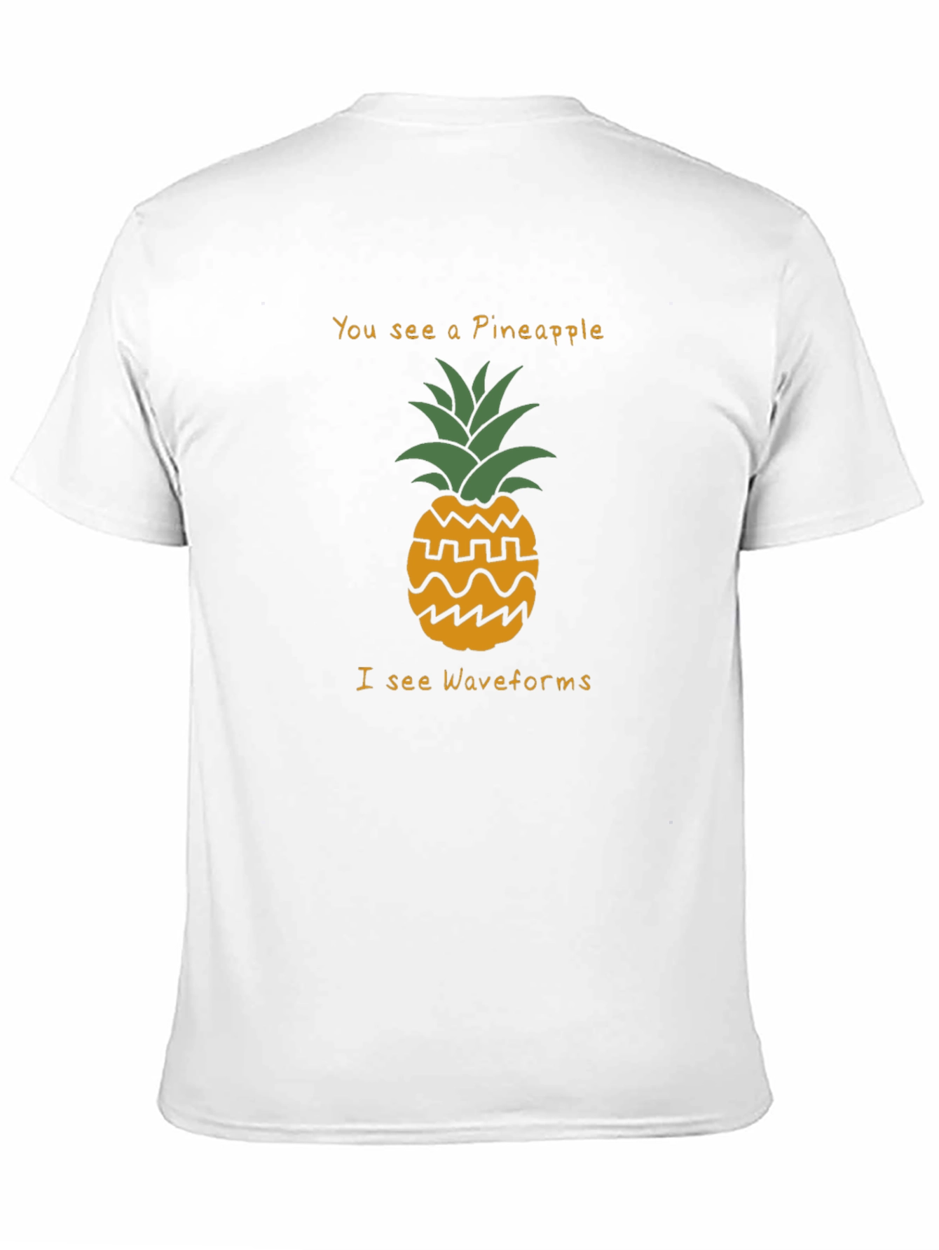 Pineapple Waveform T-Shirt - Funny Geeky Graphic Tee