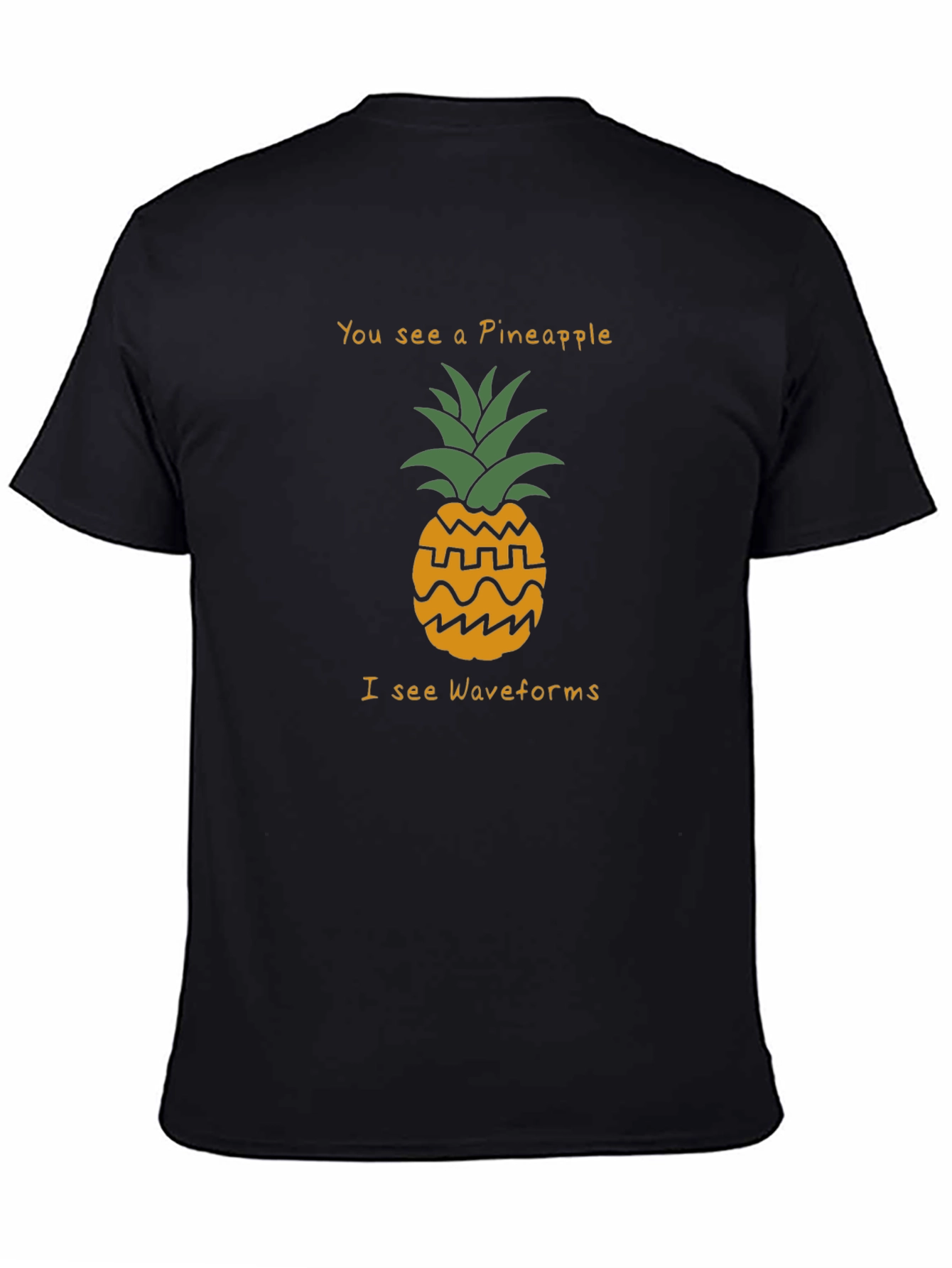 Pineapple Waveform T-Shirt - Funny Geeky Graphic Tee