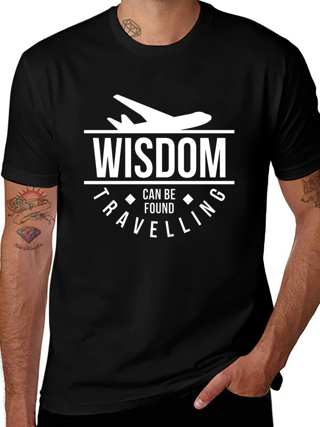 Wisdom Can Be Found Travelling Graphic T-Shirt