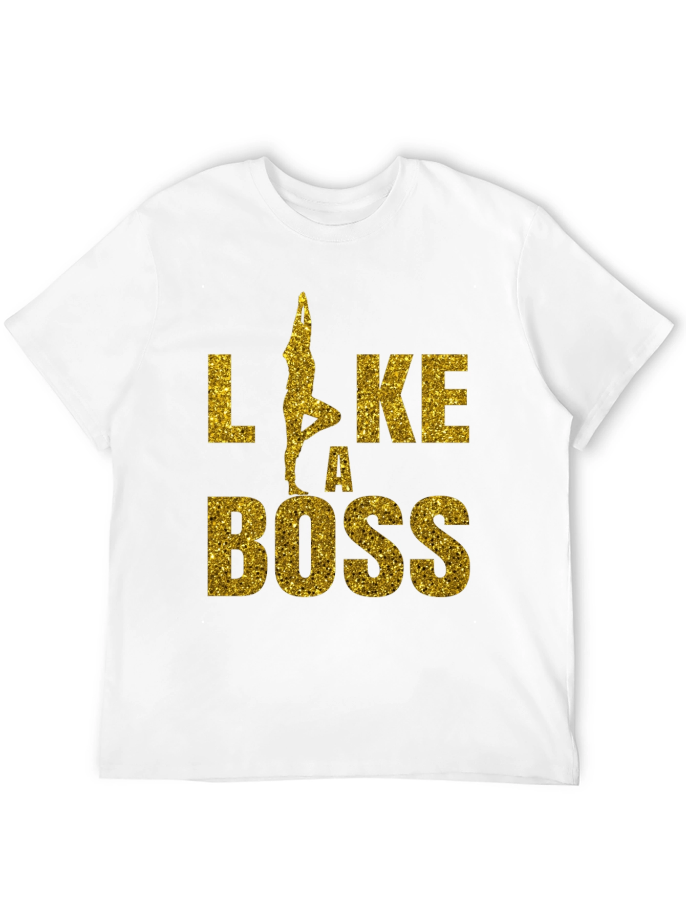 Yoga Like a Boss Tee - Black Graphic T-Shirt