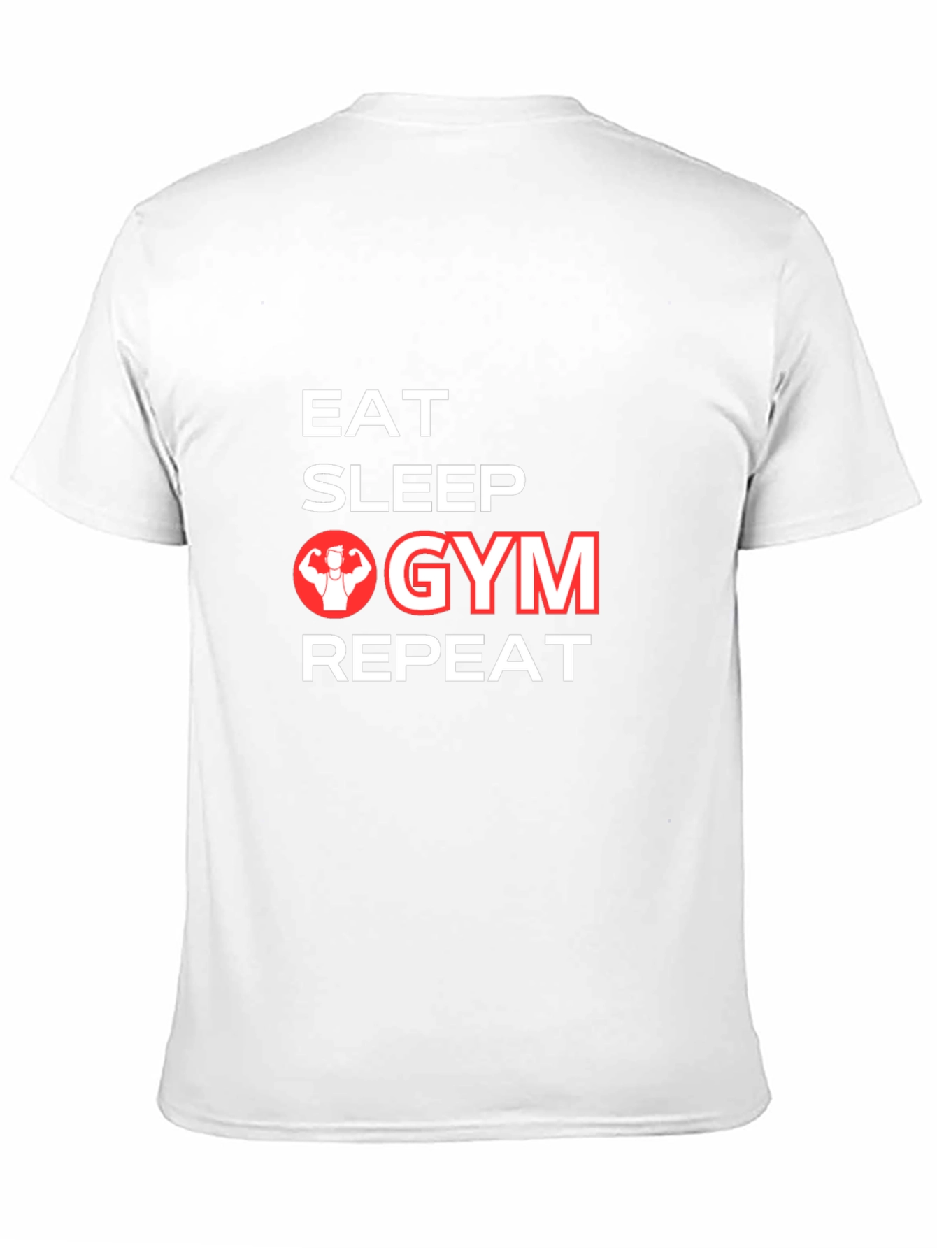 Eat Sleep Gym Repeat Graphic T-Shirt