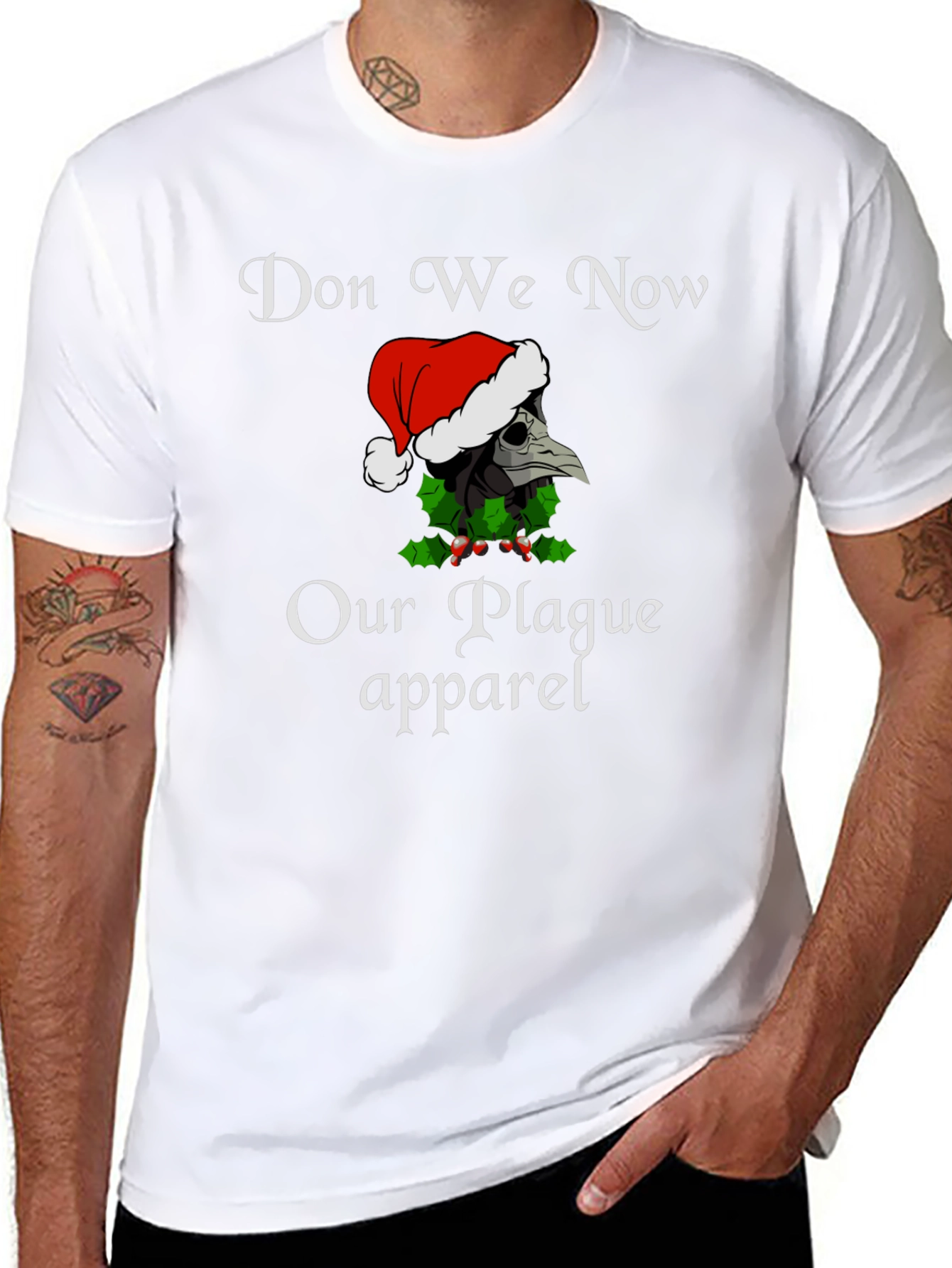Don We Now Our Plague Apparel Christmas T-Shirt