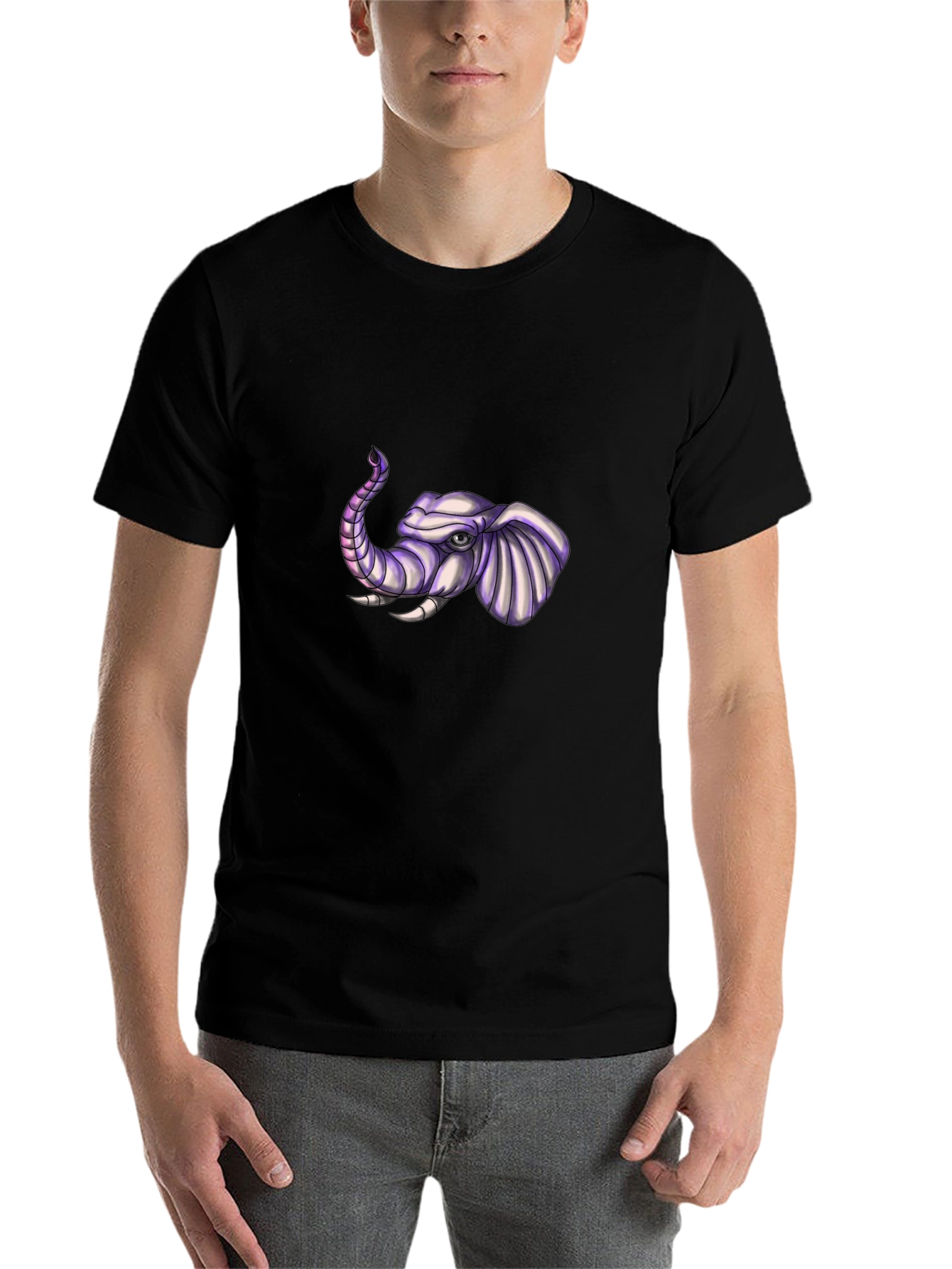 Elephant Graphic Tee - Cool Animal Print