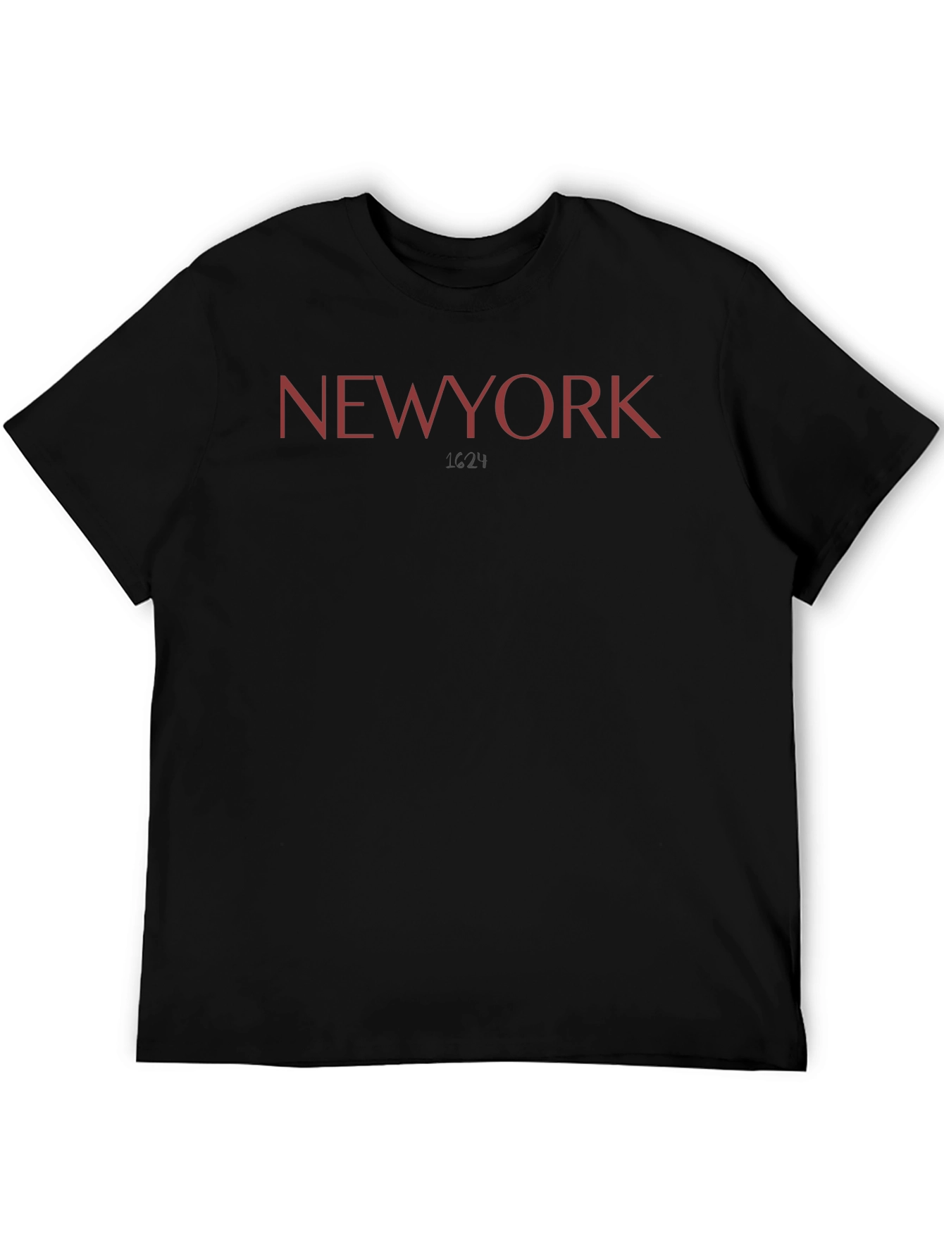 New York Text Black Tee