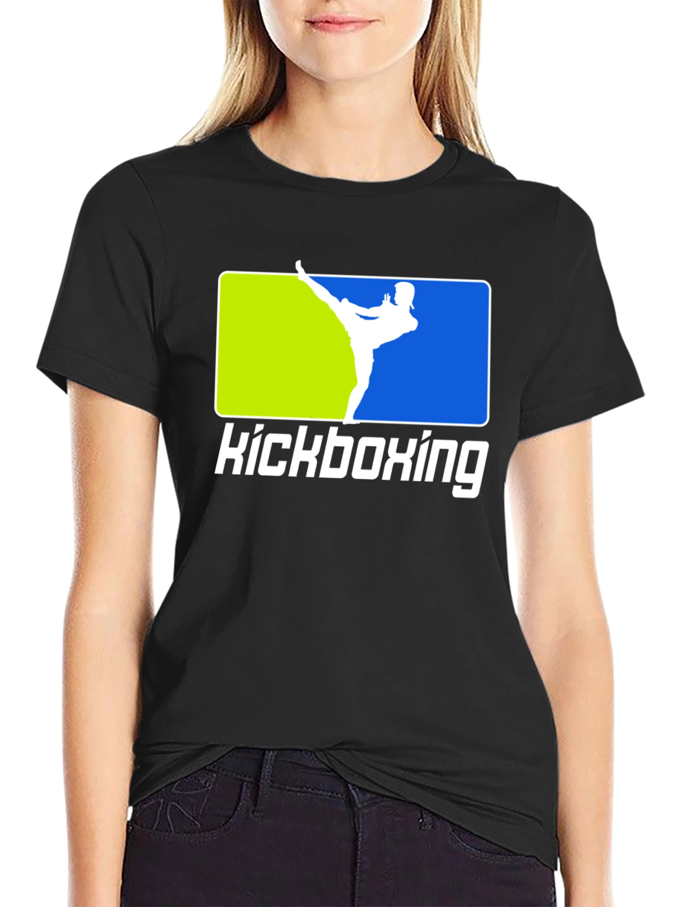 Kickboxing Black T-Shirt Martial Arts Design