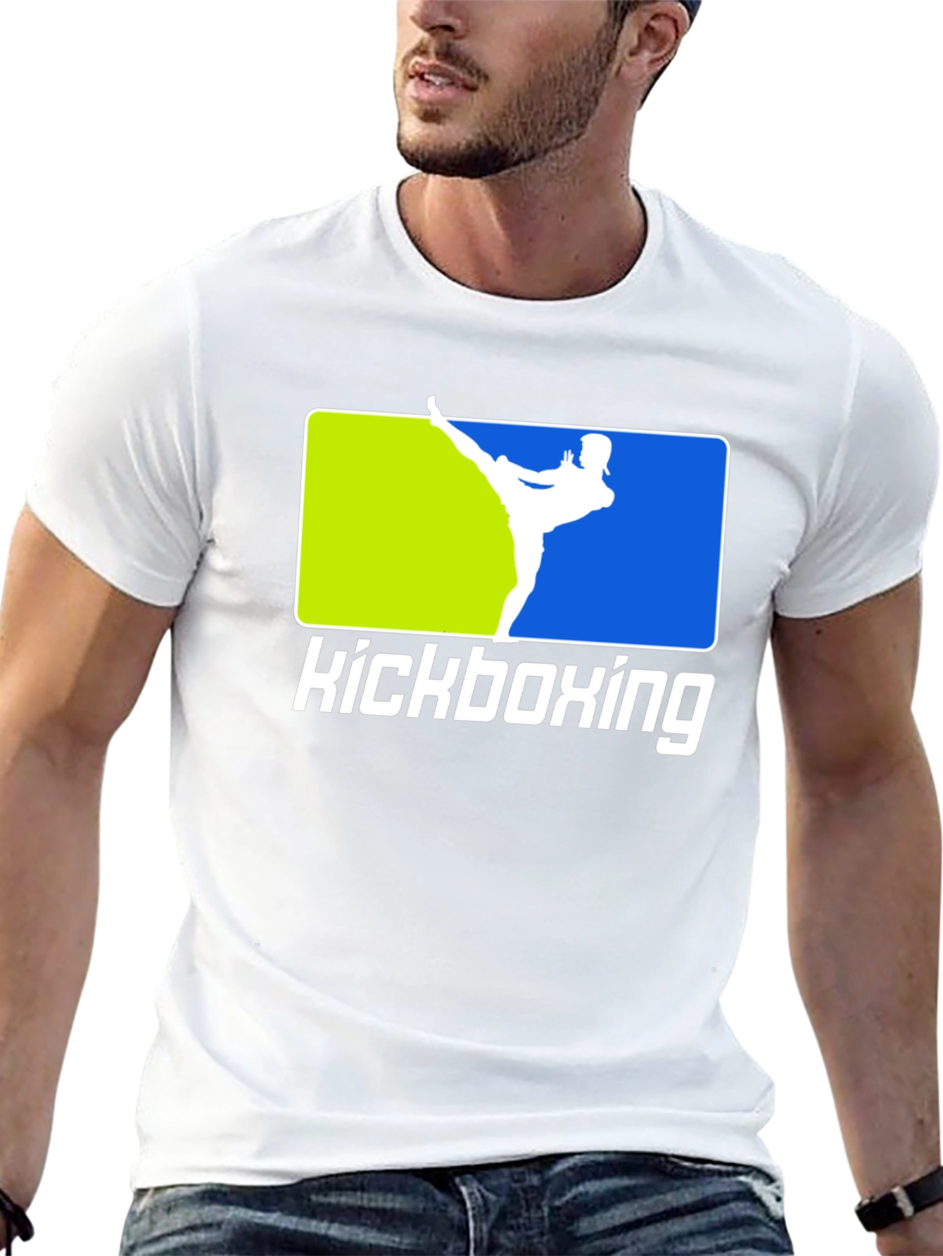 Kickboxing Black T-Shirt Martial Arts Design