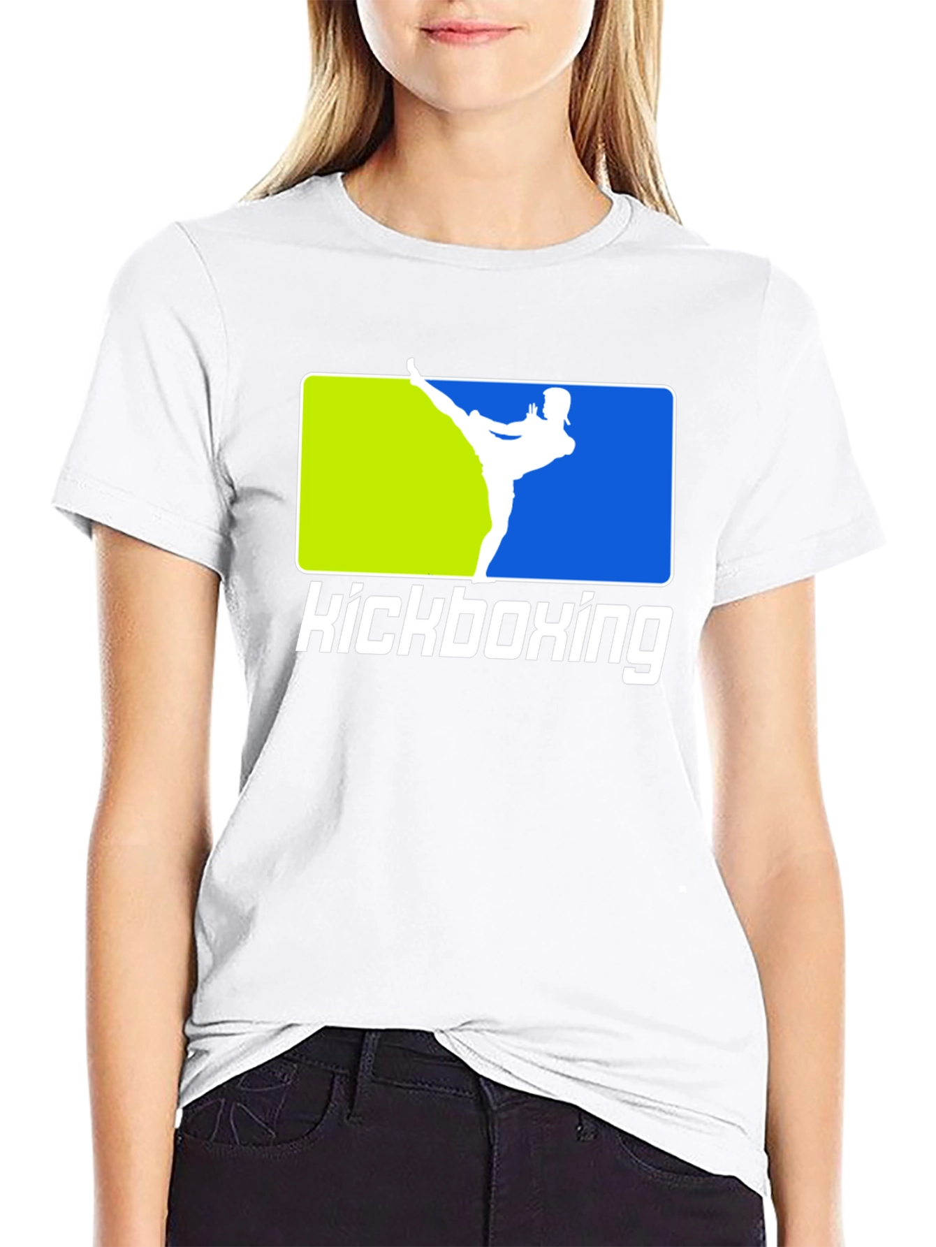 Kickboxing Black T-Shirt Martial Arts Design