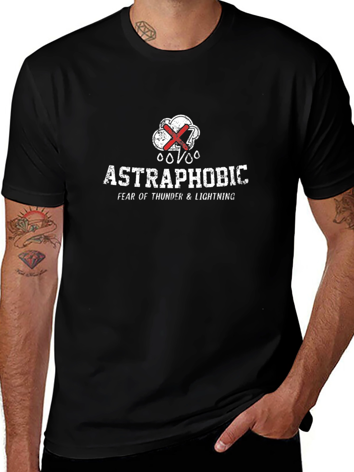 Astraphobic Thunder & Lightning Fear T-Shirt