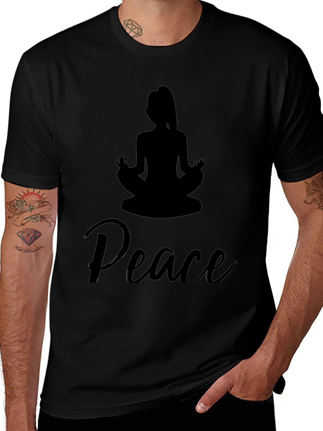 Peace Yoga T-Shirt - Meditate in Style