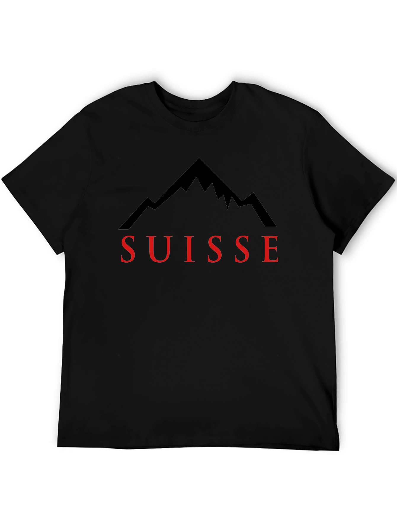 Suisse Mountain Black T-Shirt