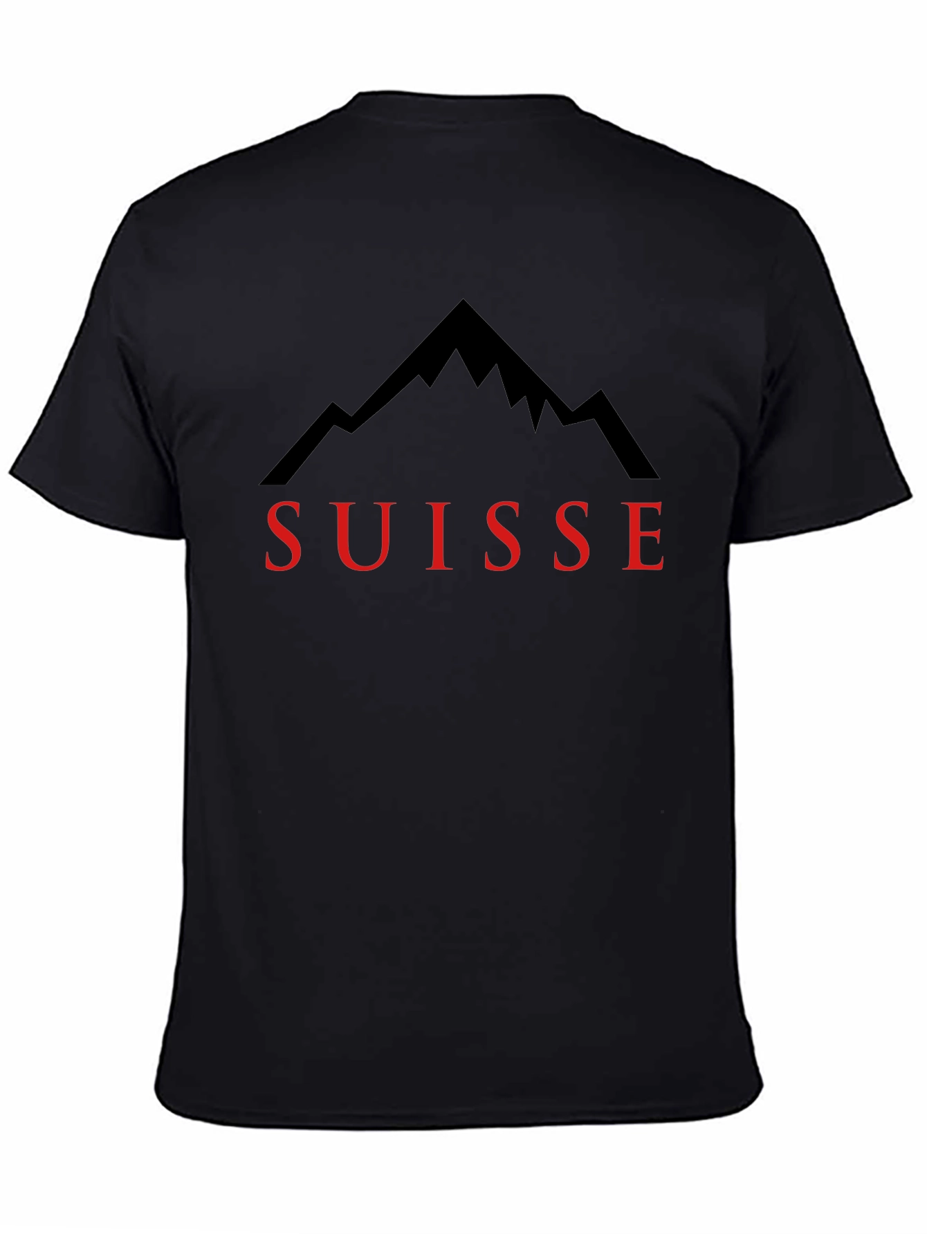 Suisse Mountain Black T-Shirt