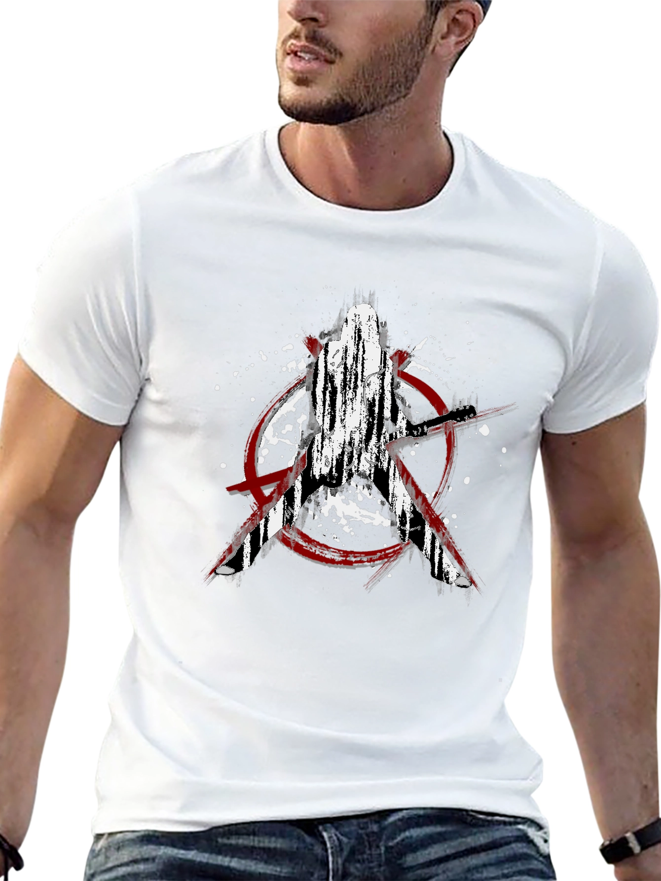 Avengers Graphic Tee - Distressed Style
