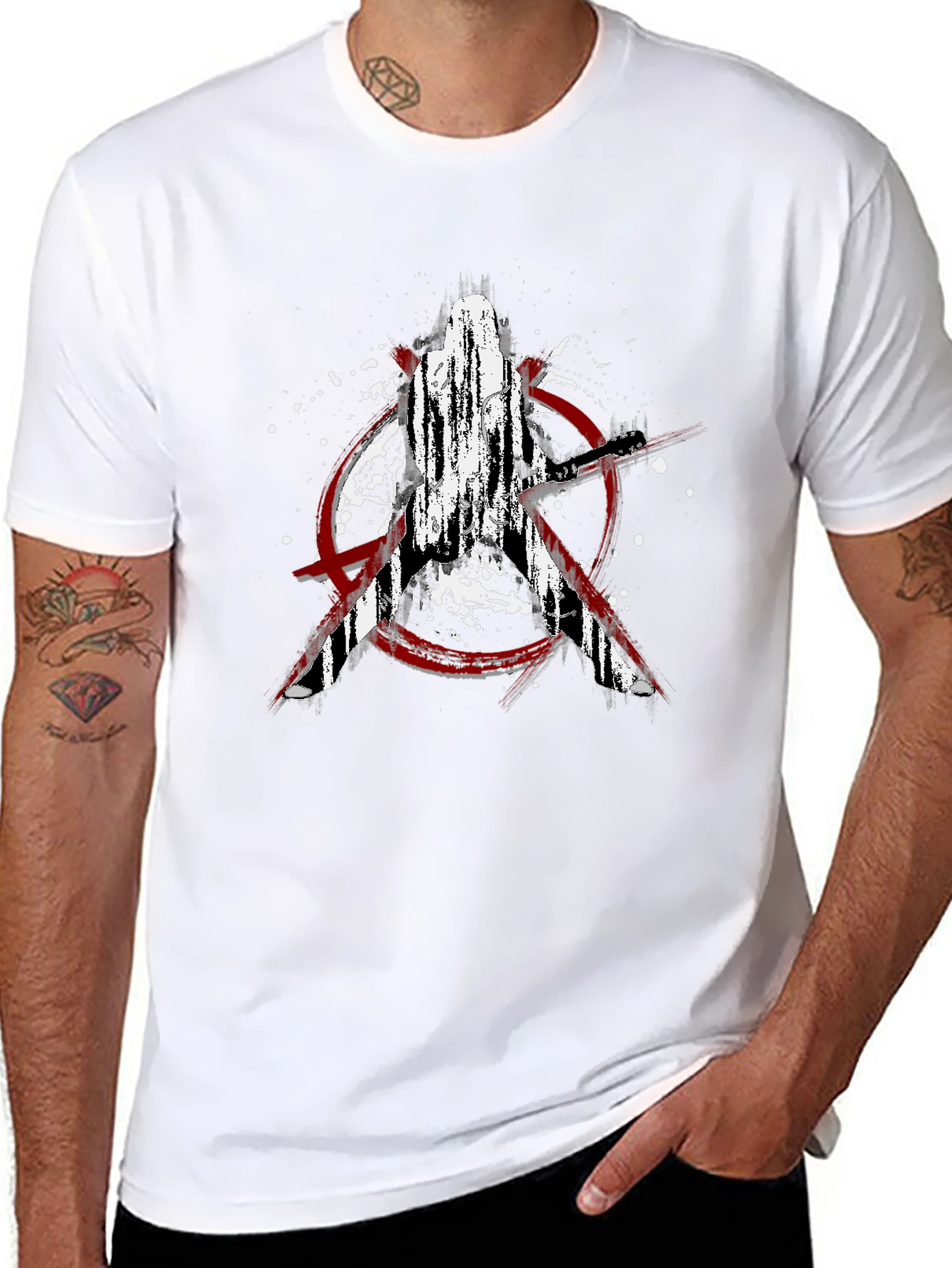 Avengers Graphic Tee - Distressed Style