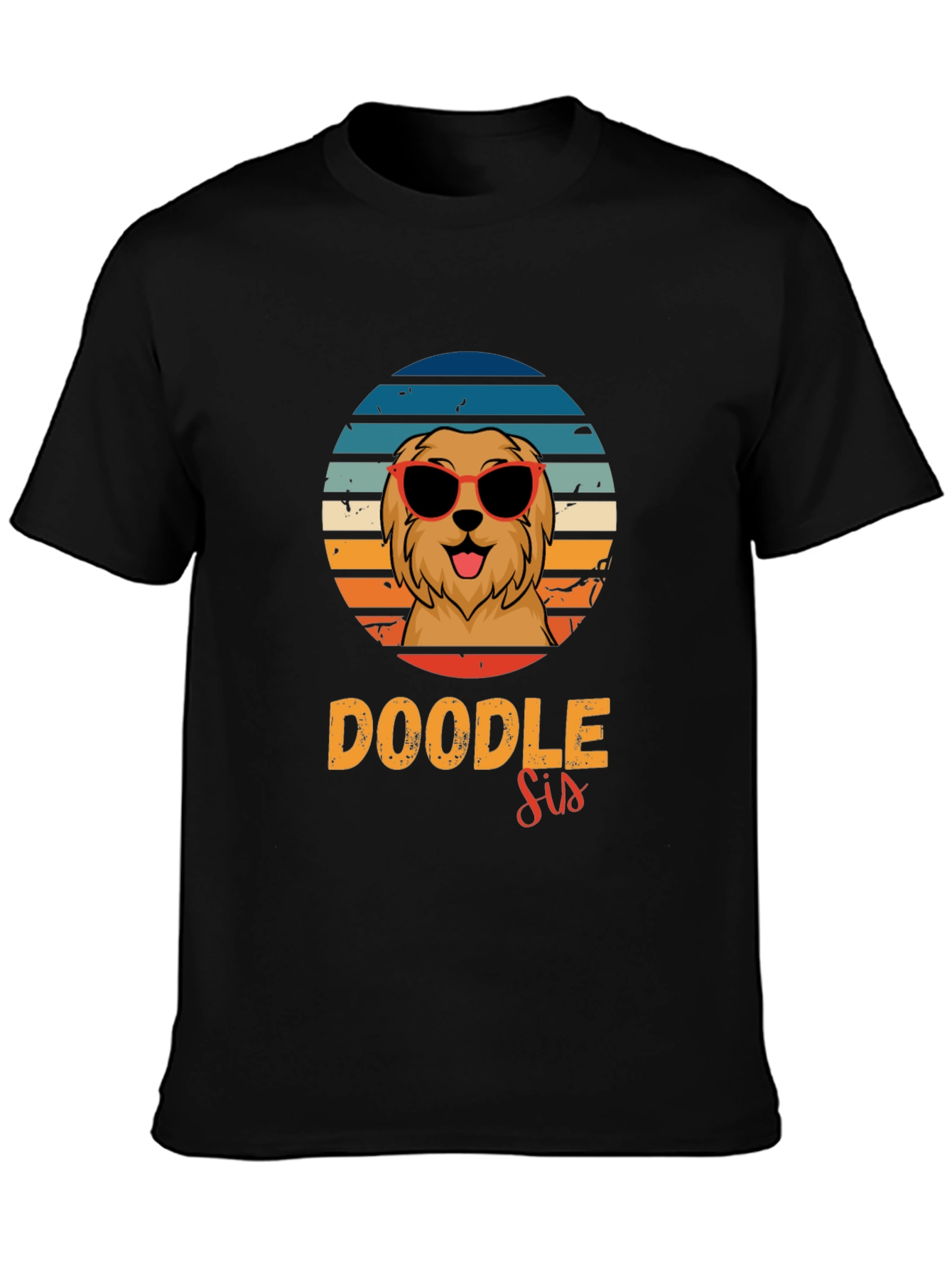 Doodle Sis Dog Lover T-Shirt Retro