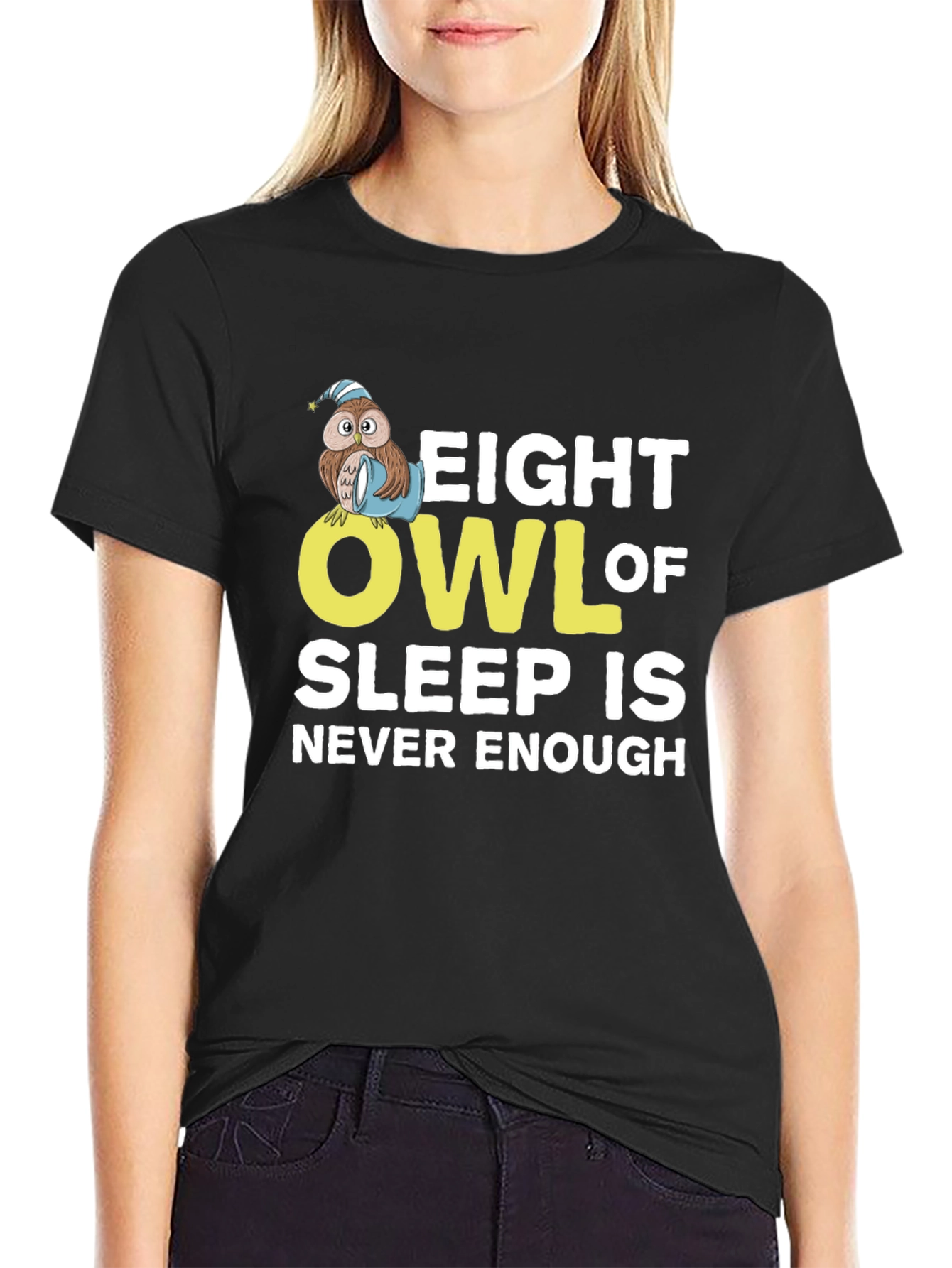 Eight Owl of Sleep T-Shirt - Never Enough
