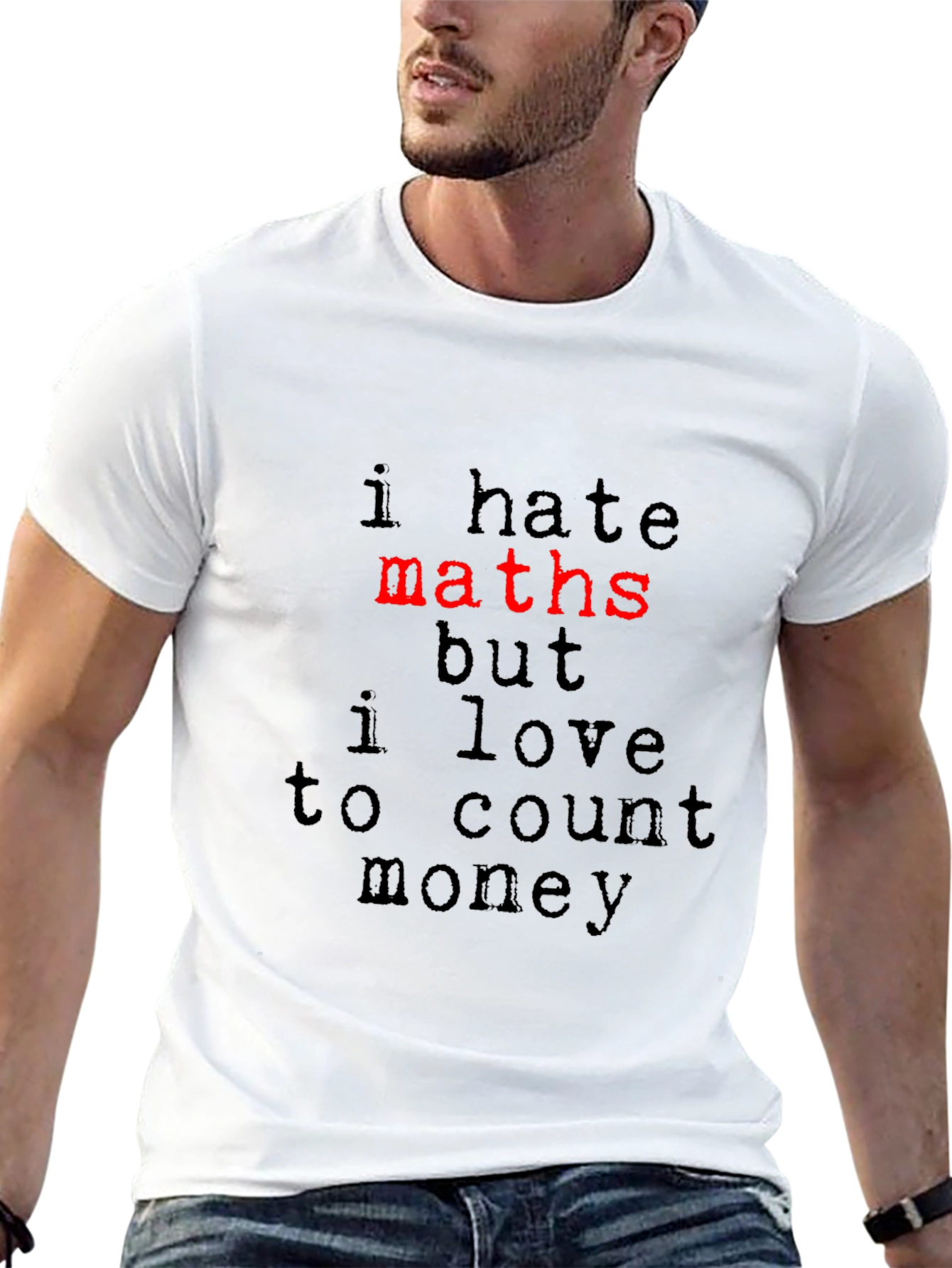 I Hate Maths Funny Graphic T-Shirt