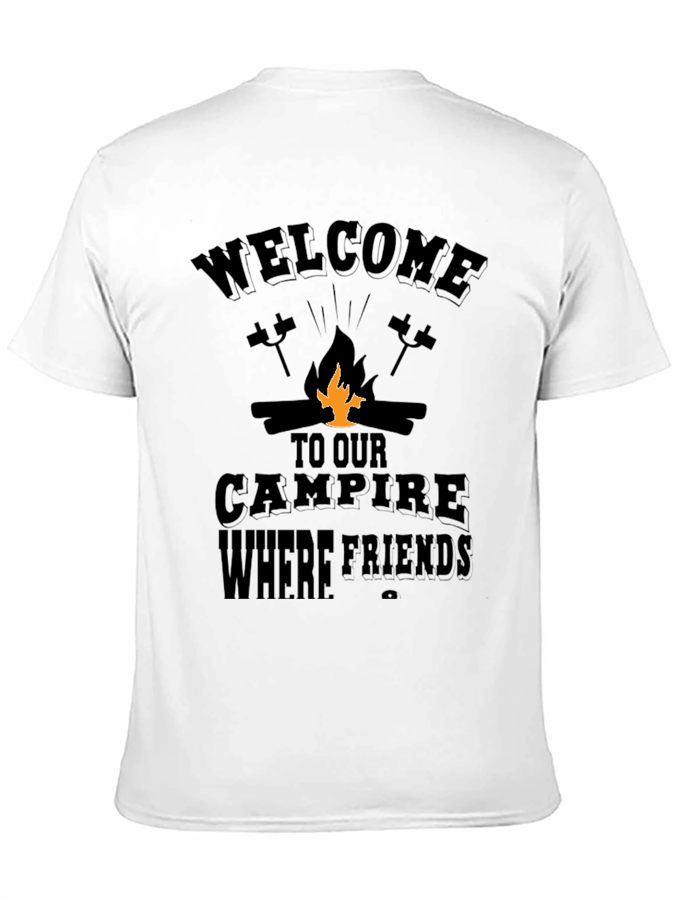 Campfire Friends Black T-Shirt