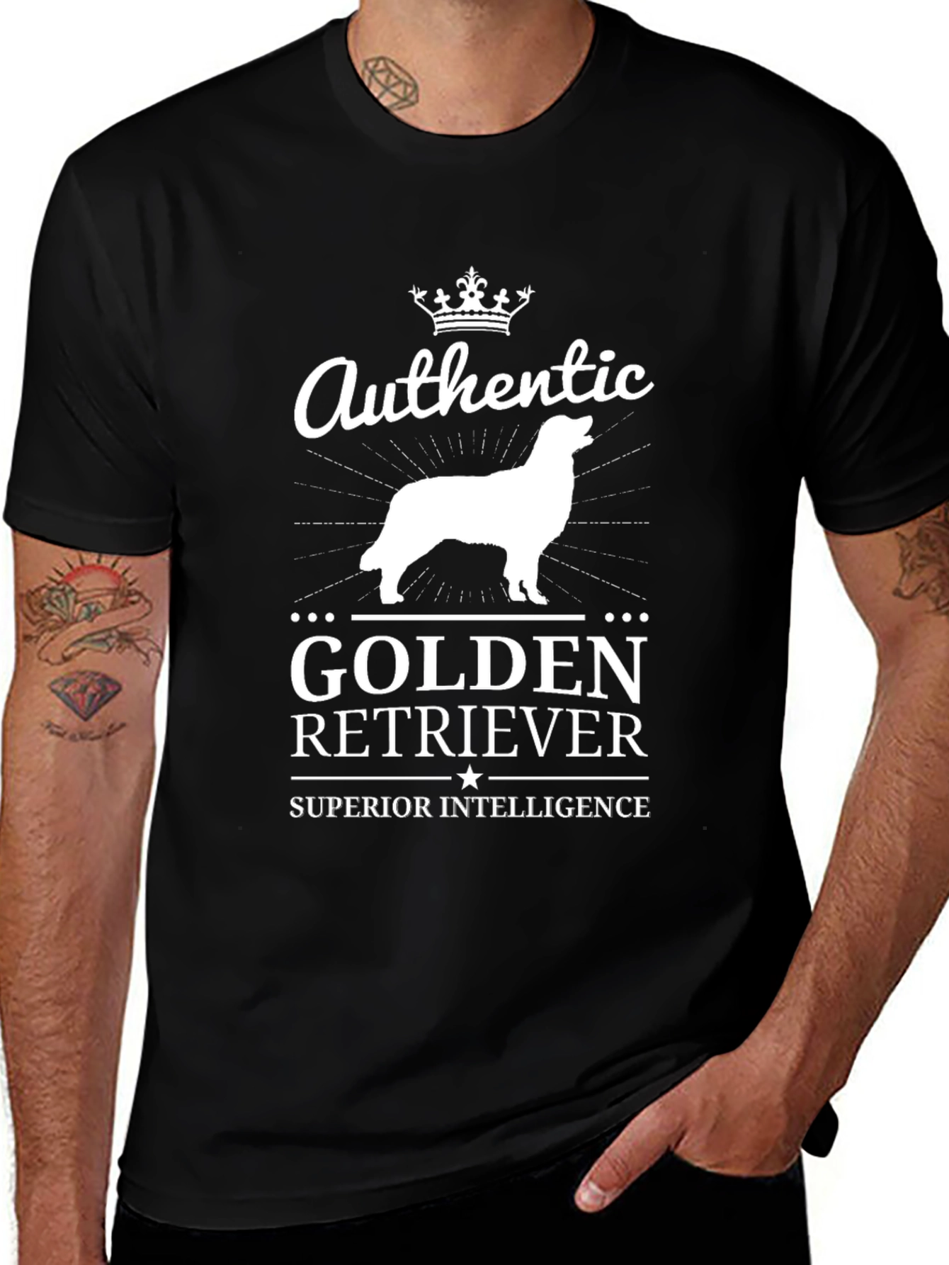 Authentic Golden Retriever Superior Intelligence T-Shirt