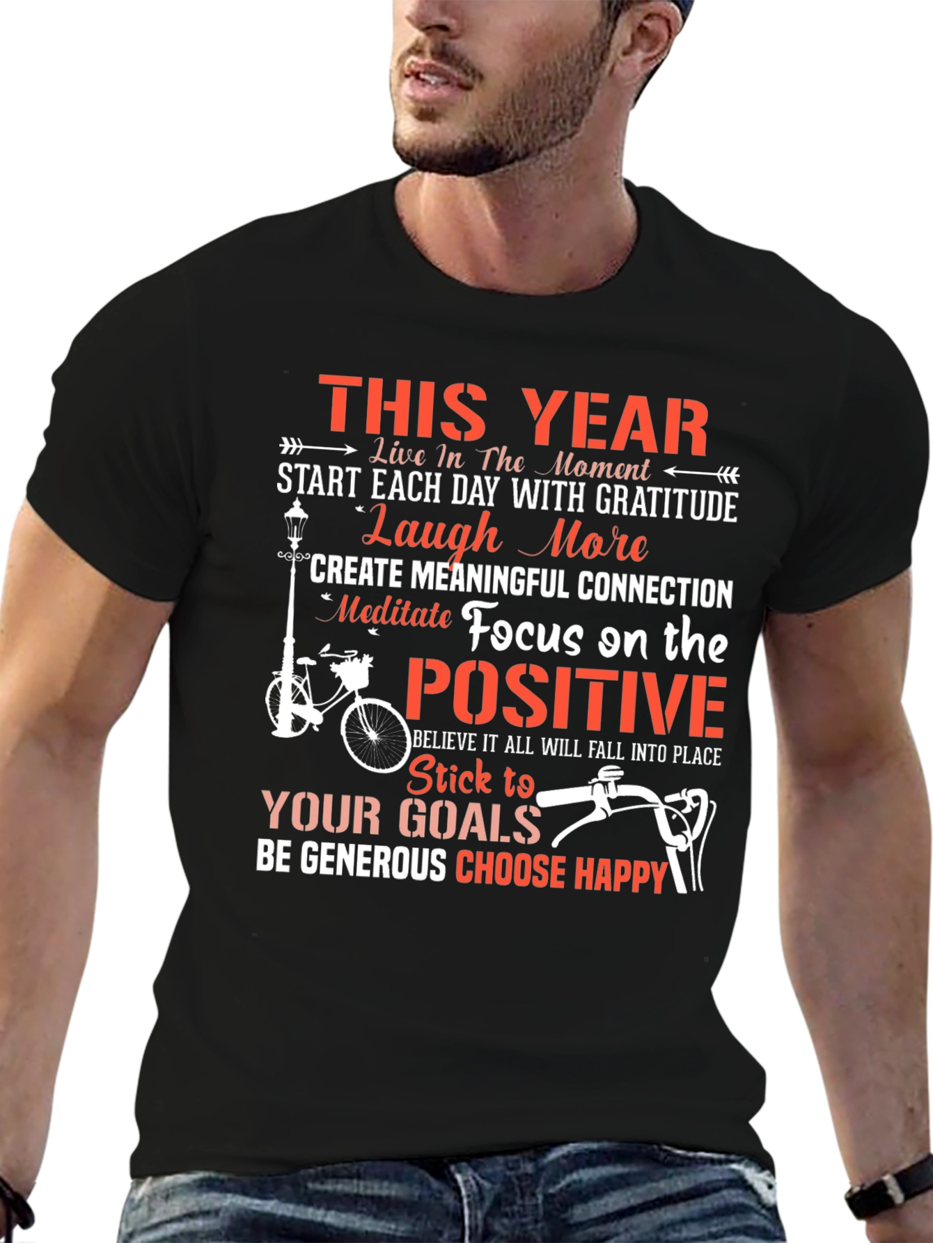 Positive Vibes Graphic Tee - Motivation T-Shirt