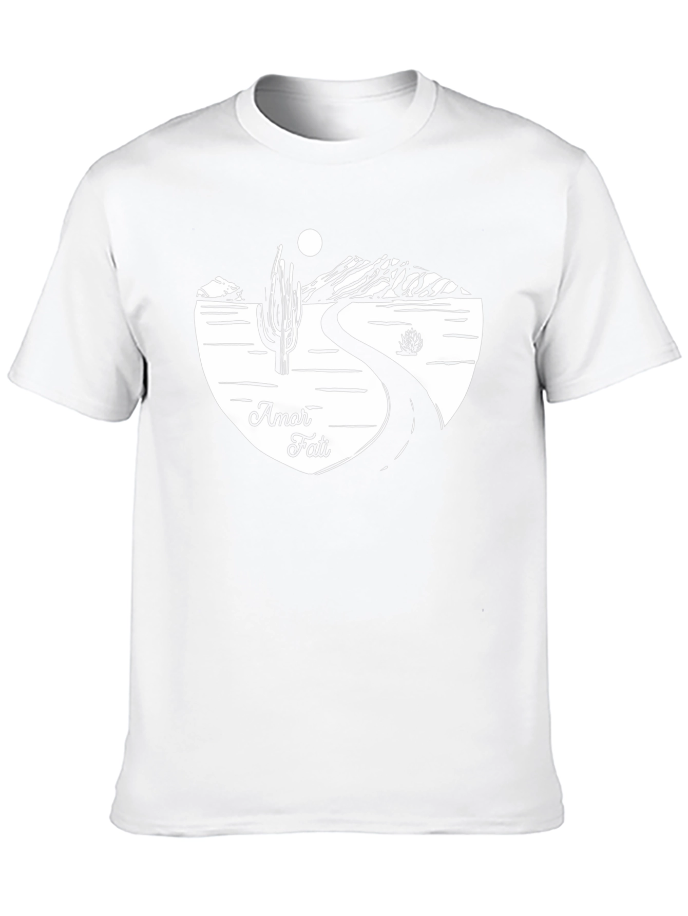 Amor Fati Desert Road Black T-Shirt