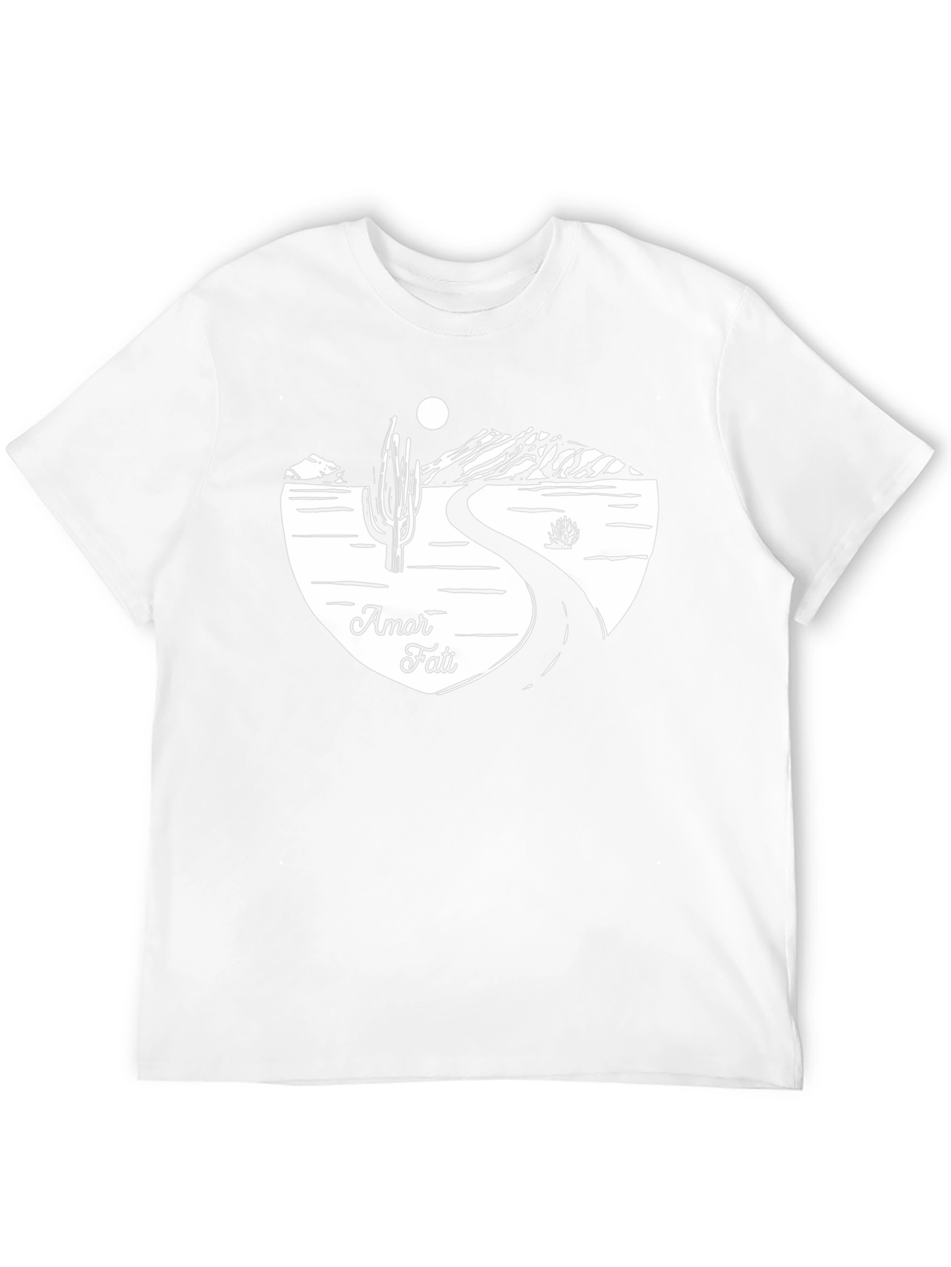Amor Fati Desert Road Black T-Shirt