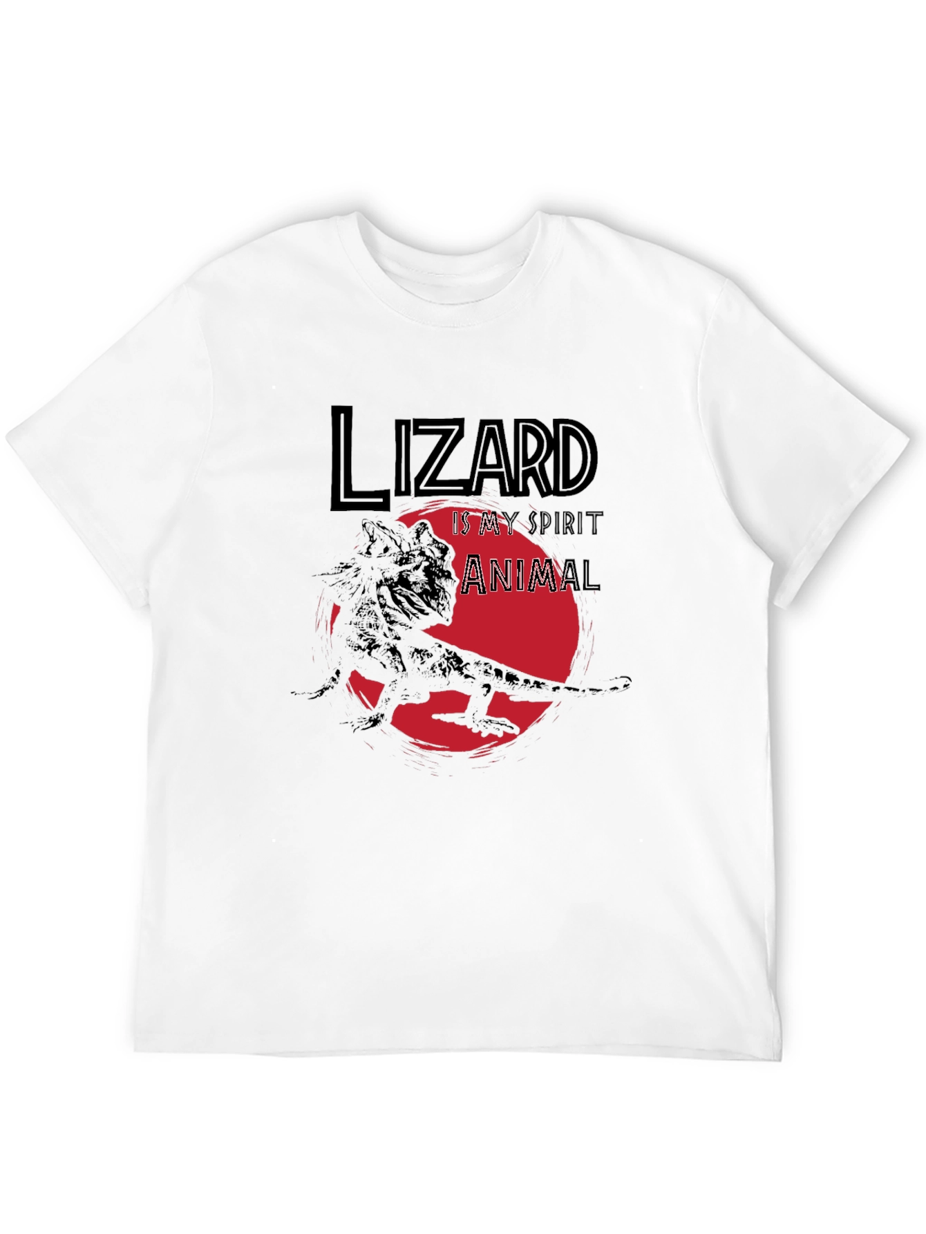 Lizard Spirit Animal T-Shirt - Black