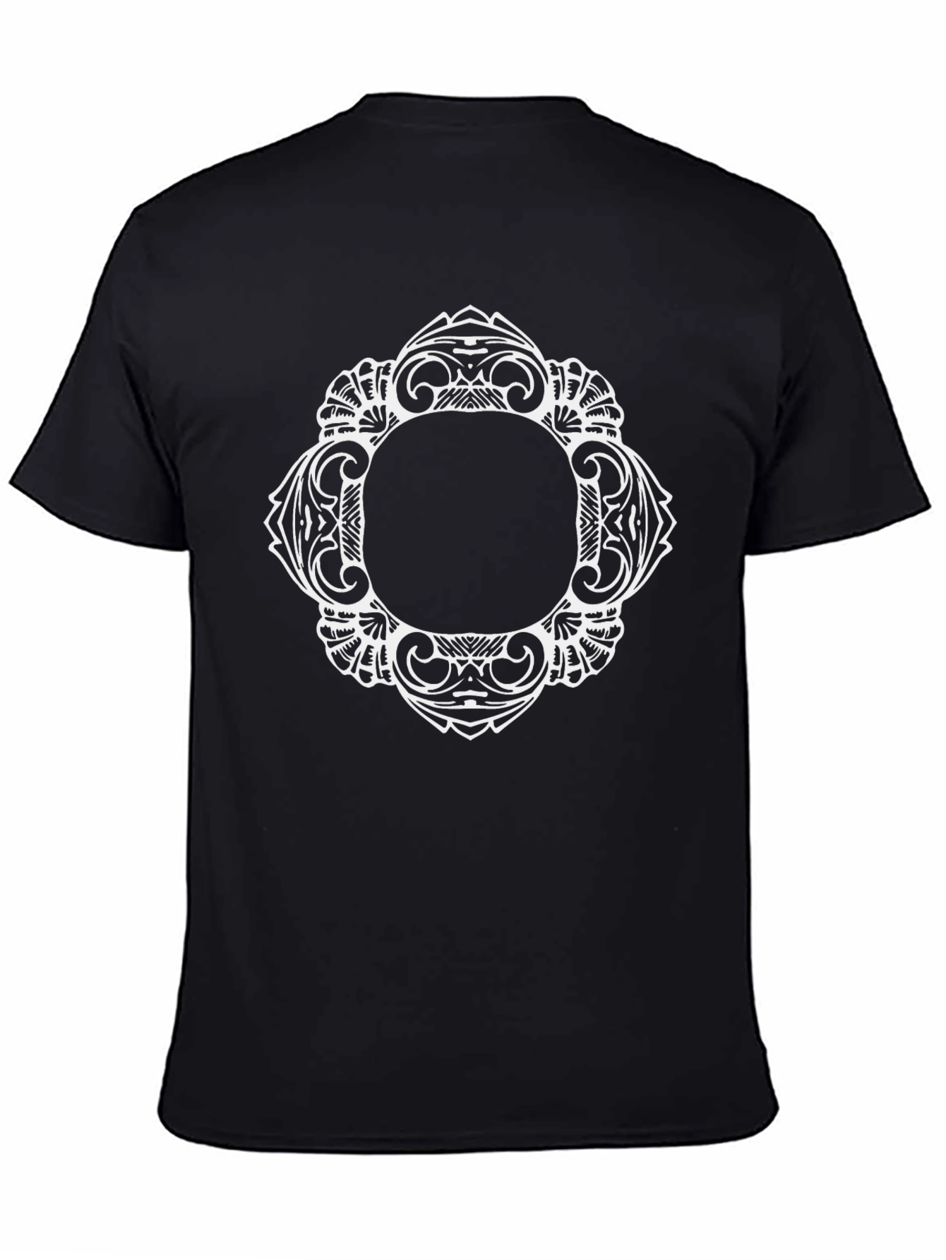 Ornate Frame Graphic Tee - Black