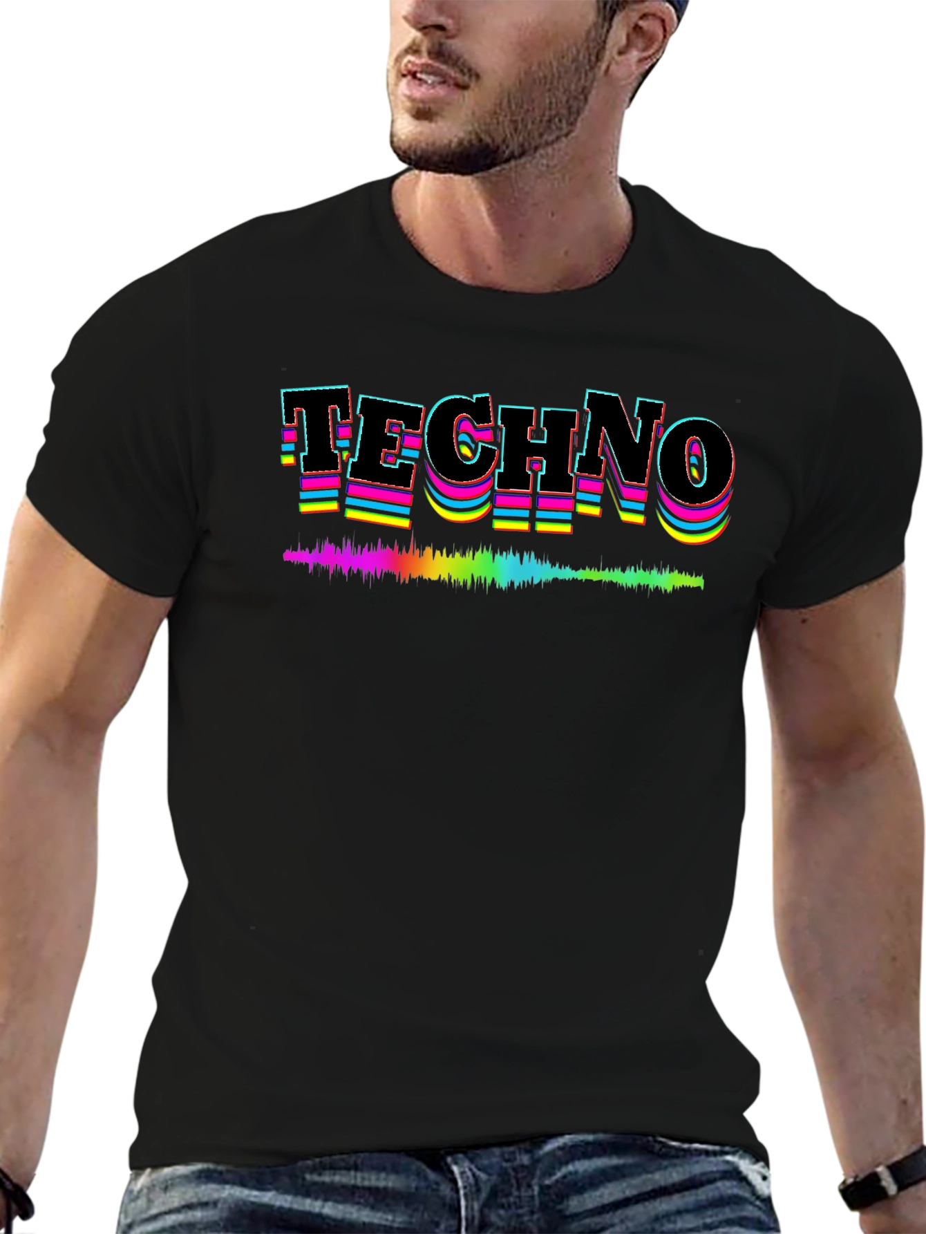 Retro Techno T-Shirt - Soundwave Design