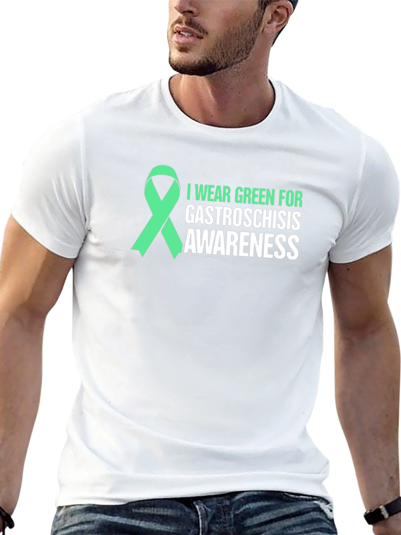 Green Ribbon Gastroschisis Awareness Tee