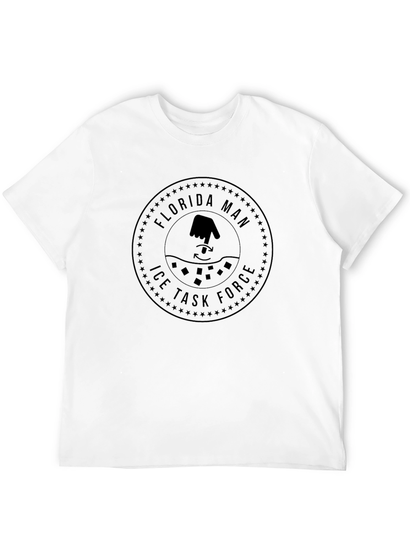 Florida Man Ice Task Force Graphic T-Shirt
