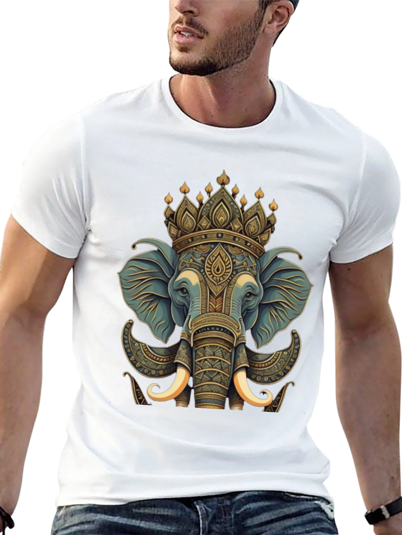 Elephant King Graphic Tee - Black