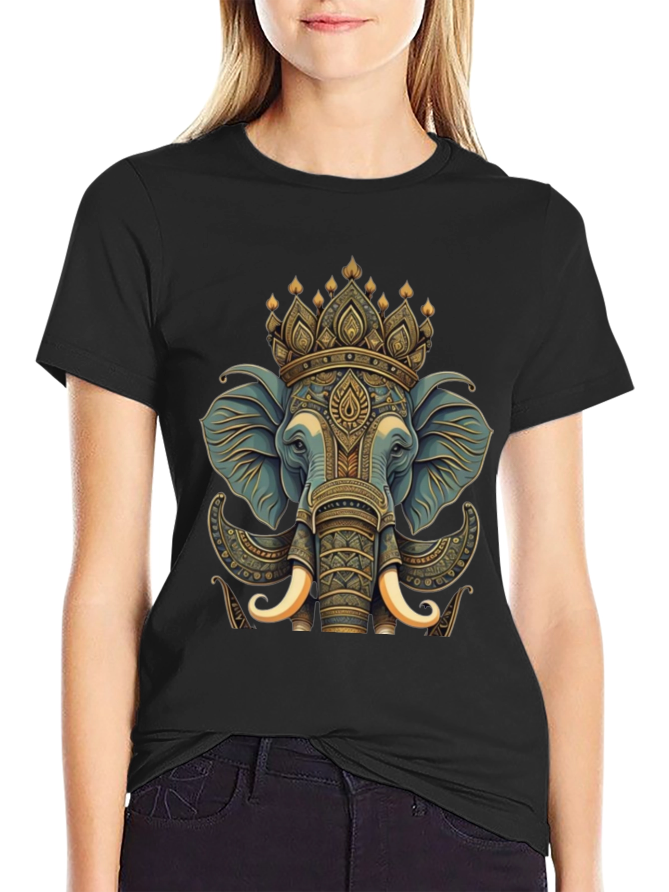 Elephant King Graphic Tee - Black