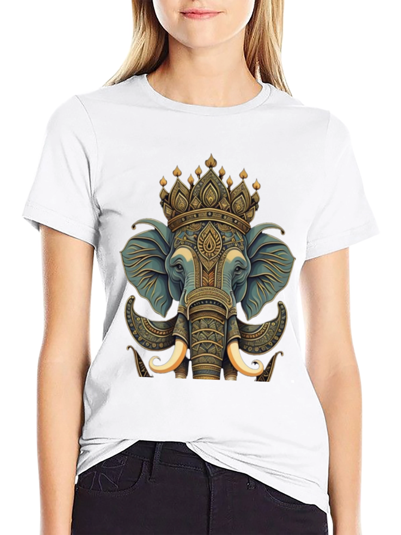 Elephant King Graphic Tee - Black