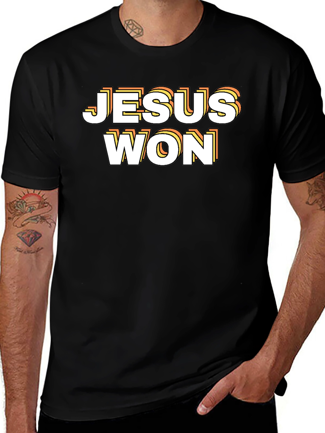 Jesus Won Graphic Tee - Christian Apparel