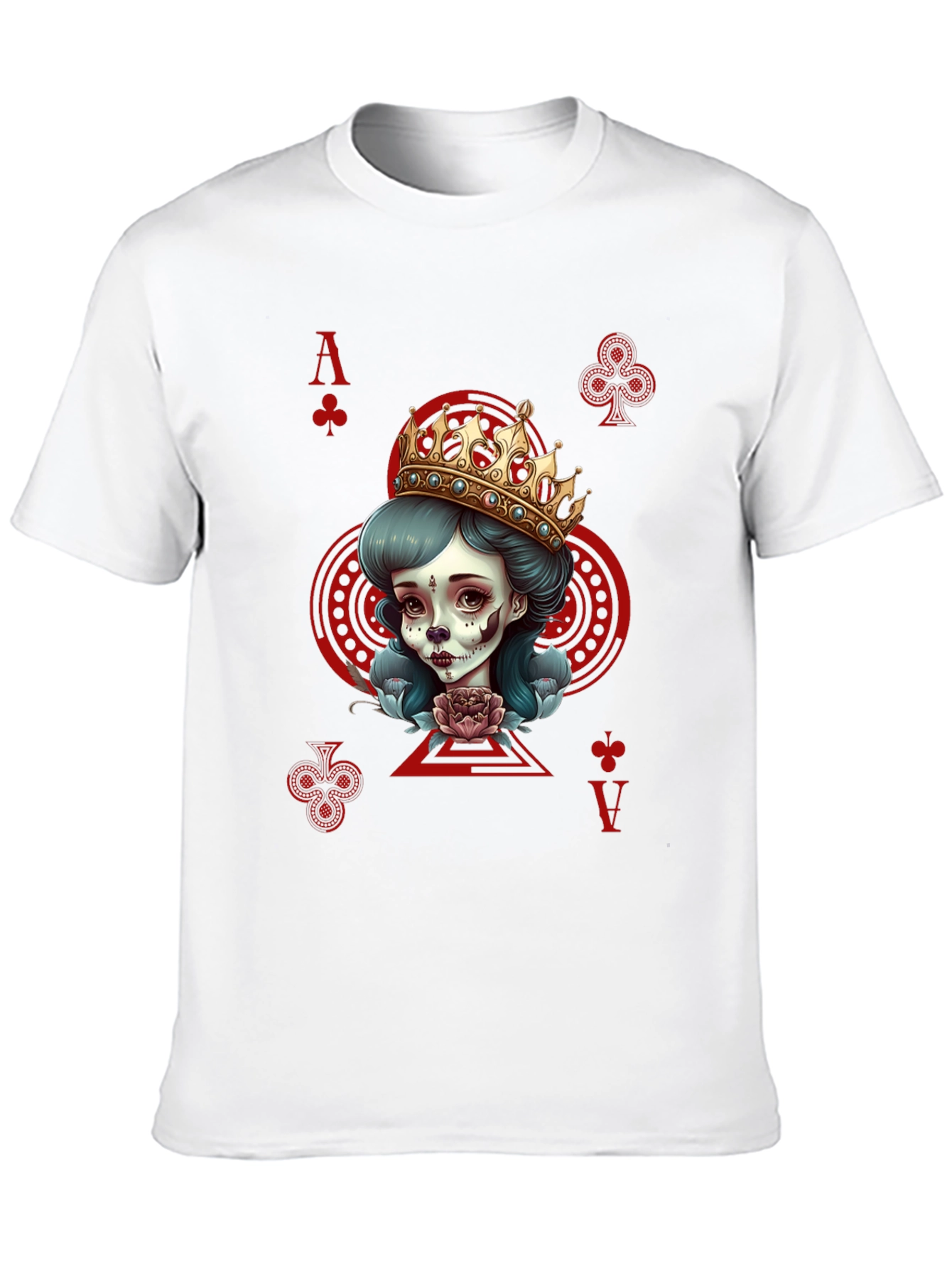 Ace of Clubs Queen Graphic T-Shirt