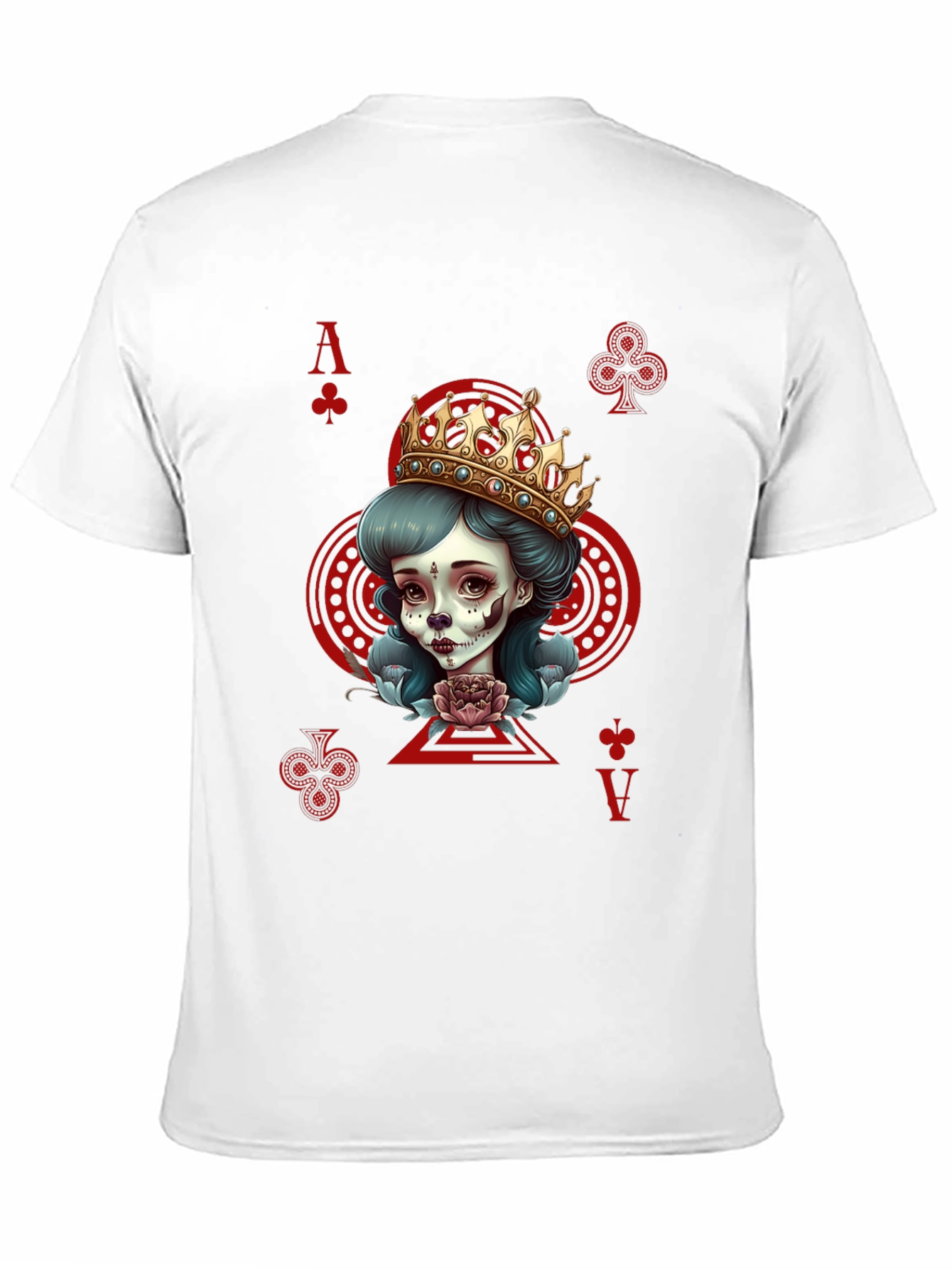 Ace of Clubs Queen Graphic T-Shirt