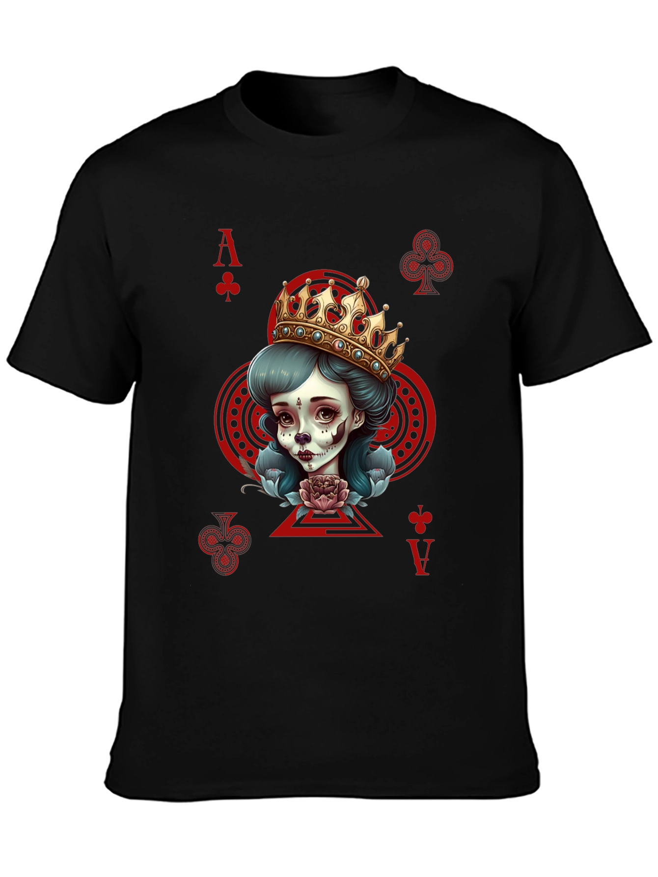 Ace of Clubs Queen Graphic T-Shirt
