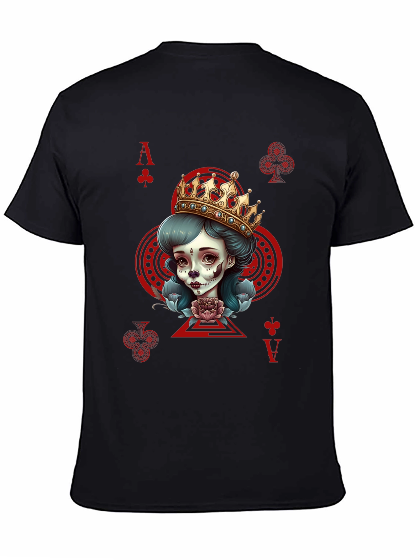 Ace of Clubs Queen Graphic T-Shirt