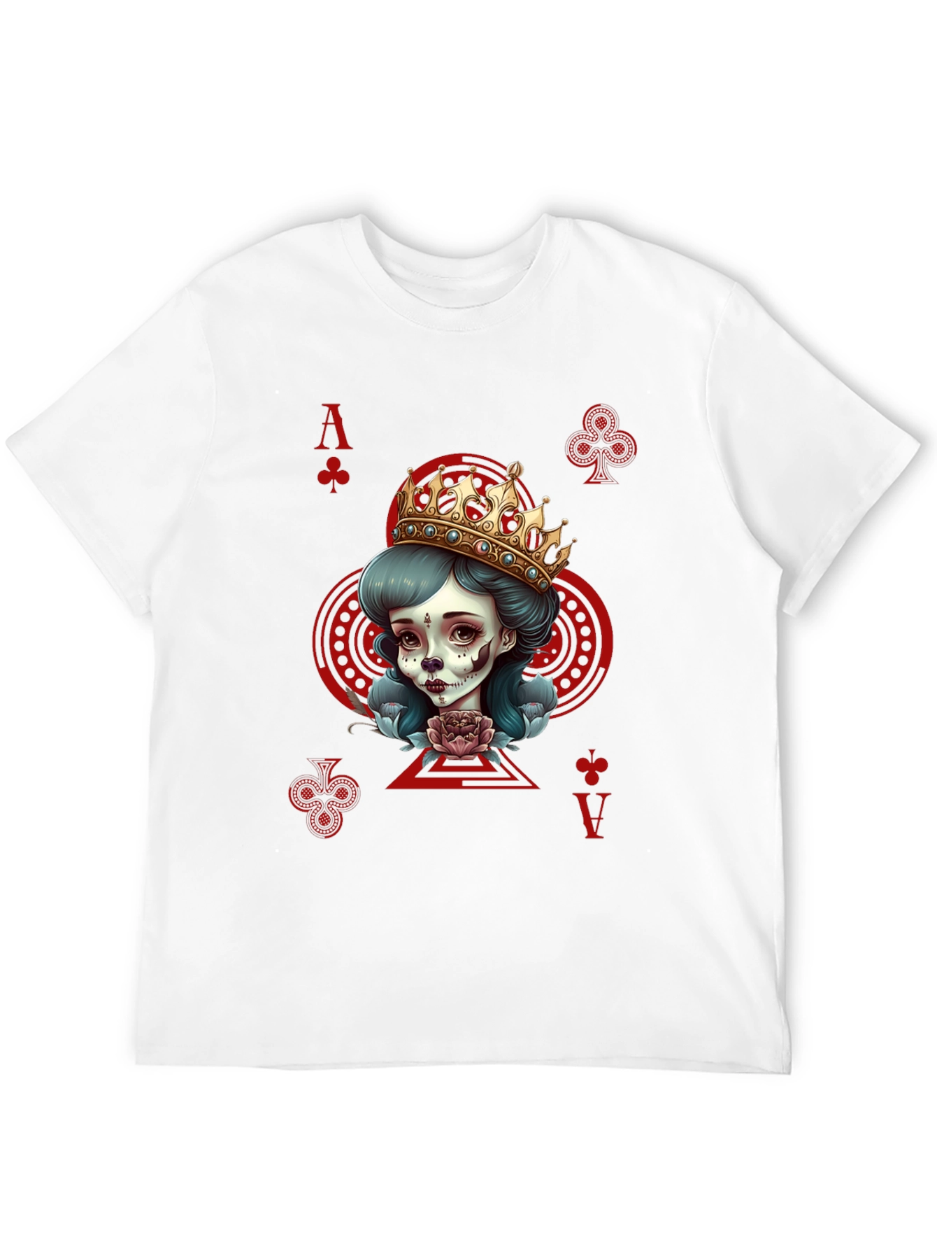 Ace of Clubs Queen Graphic T-Shirt