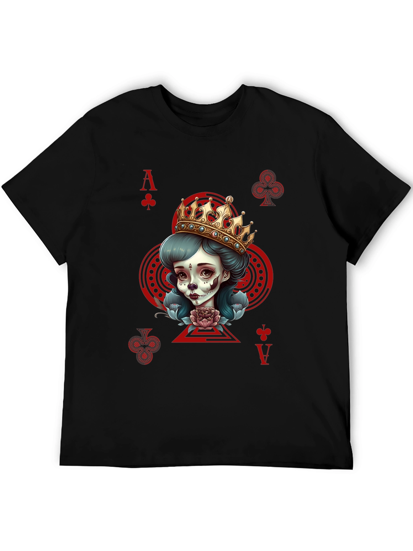 Ace of Clubs Queen Graphic T-Shirt