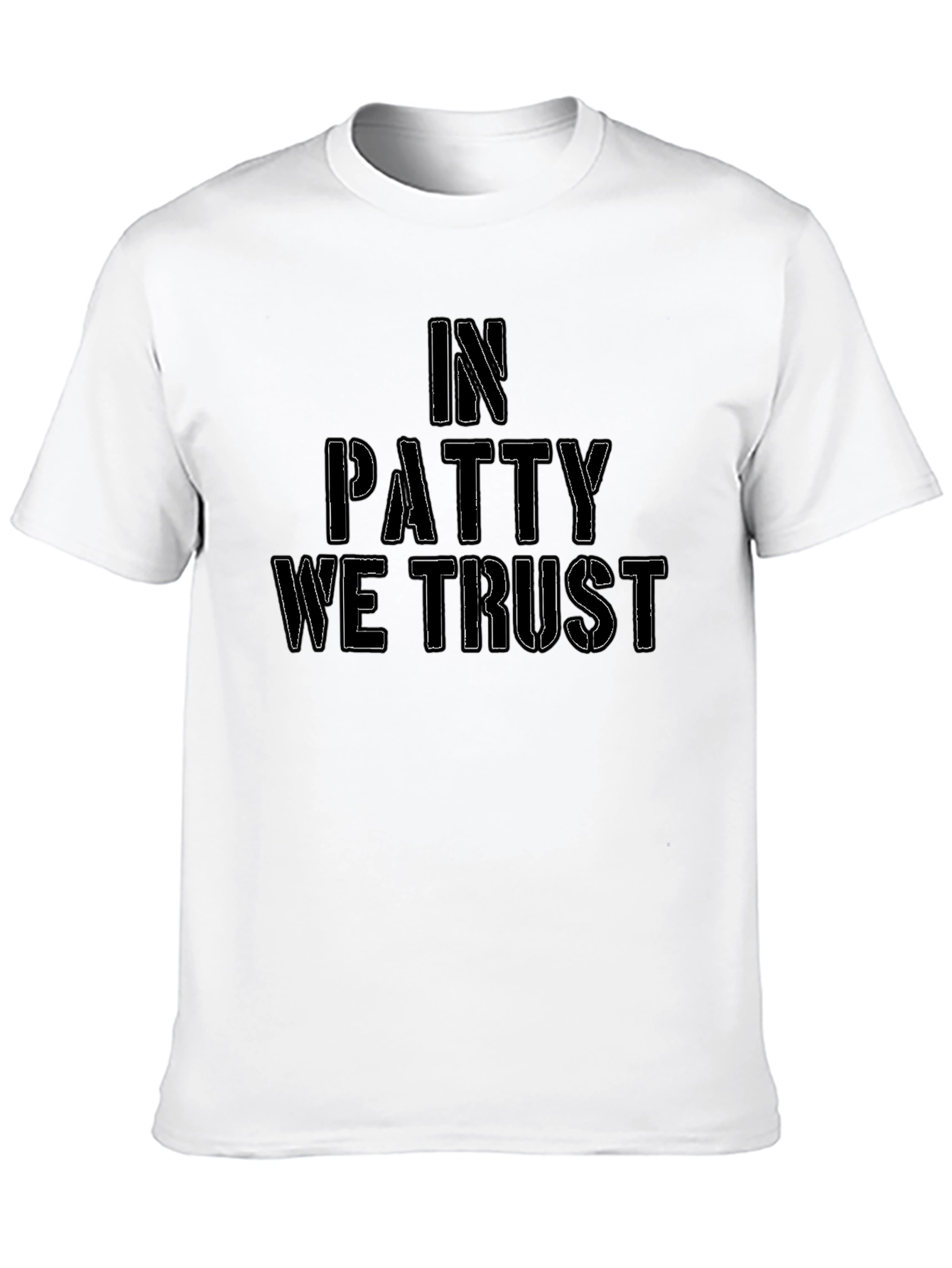 In Patty We Trust Black T-Shirt