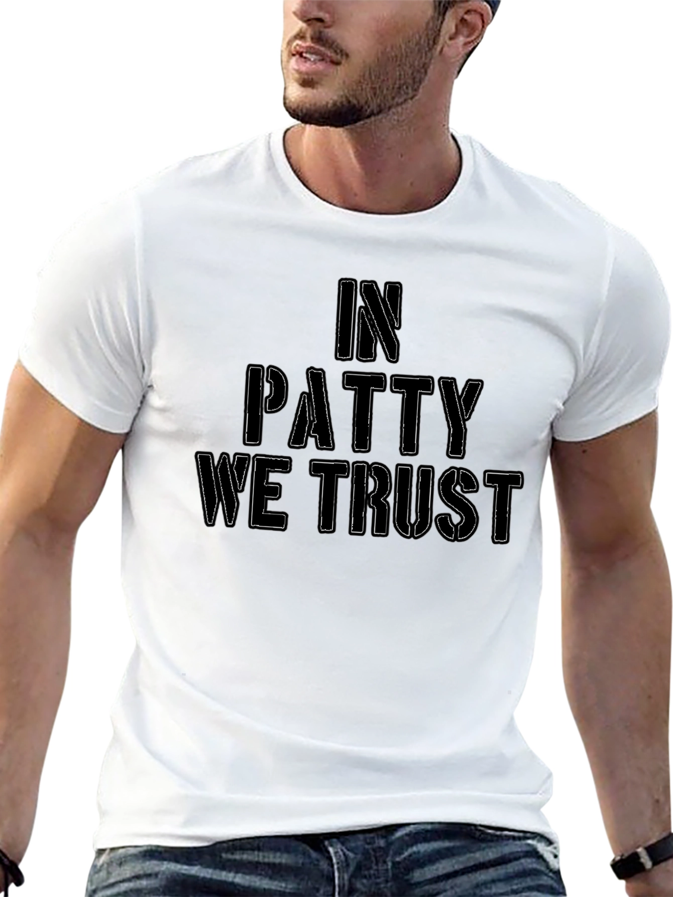 In Patty We Trust Black T-Shirt