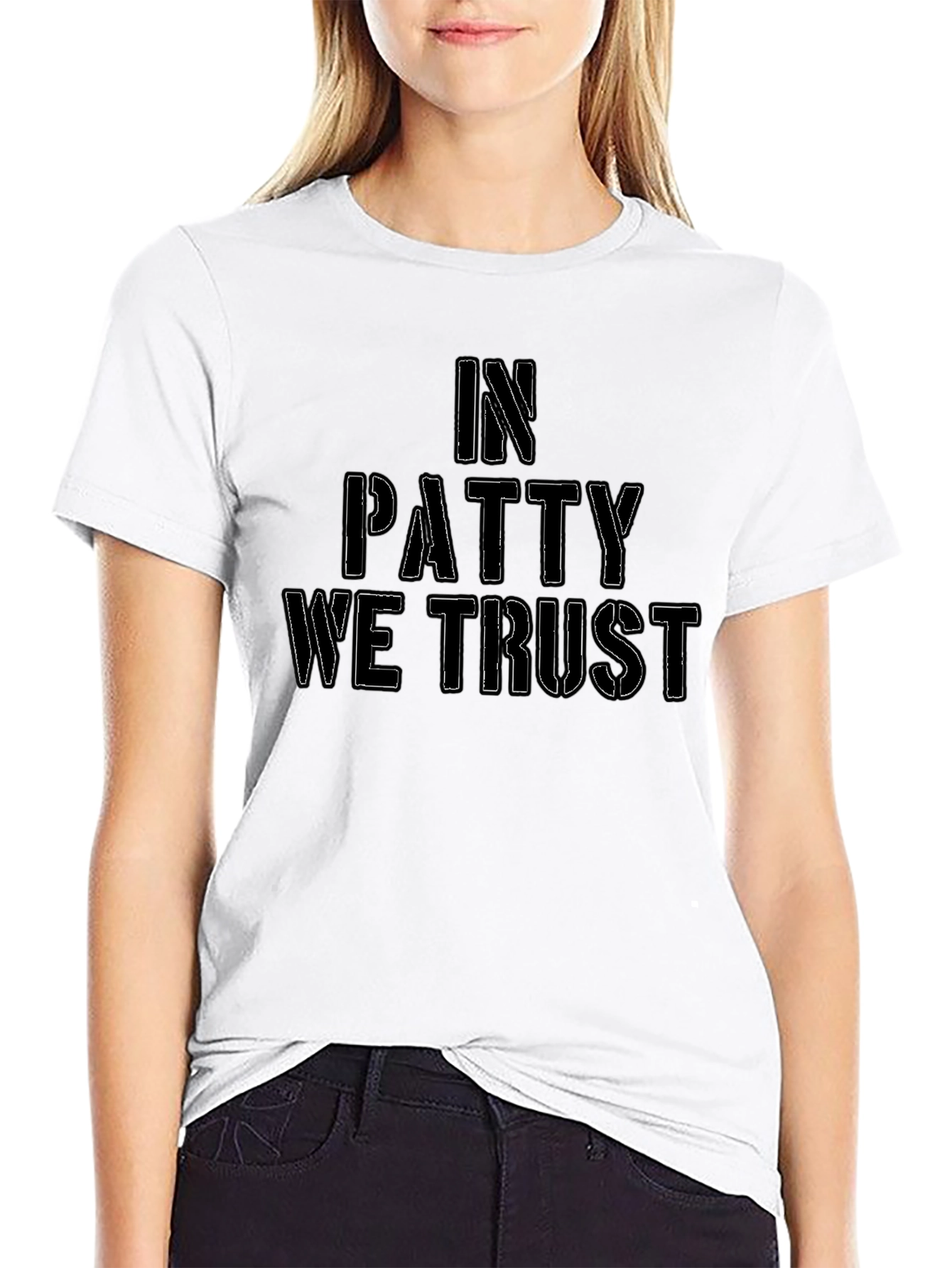 In Patty We Trust Black T-Shirt