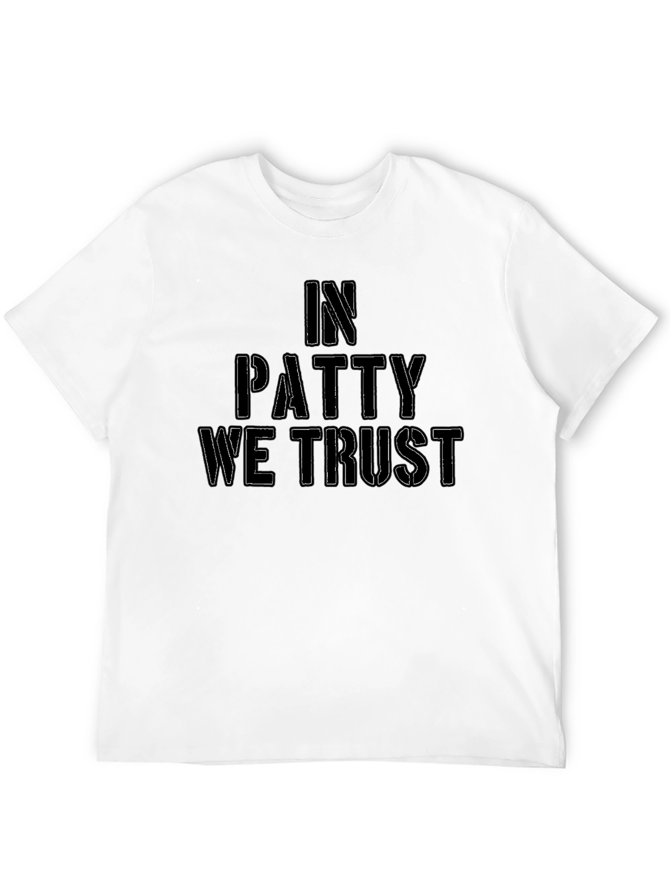 In Patty We Trust Black T-Shirt
