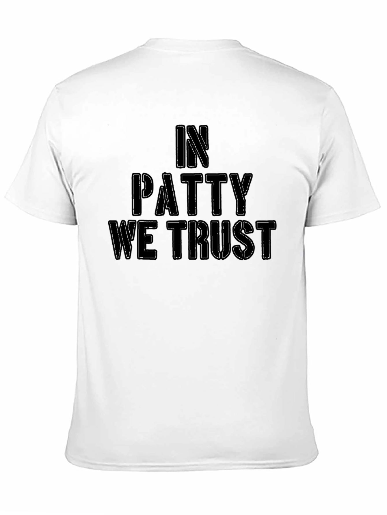 In Patty We Trust Black T-Shirt