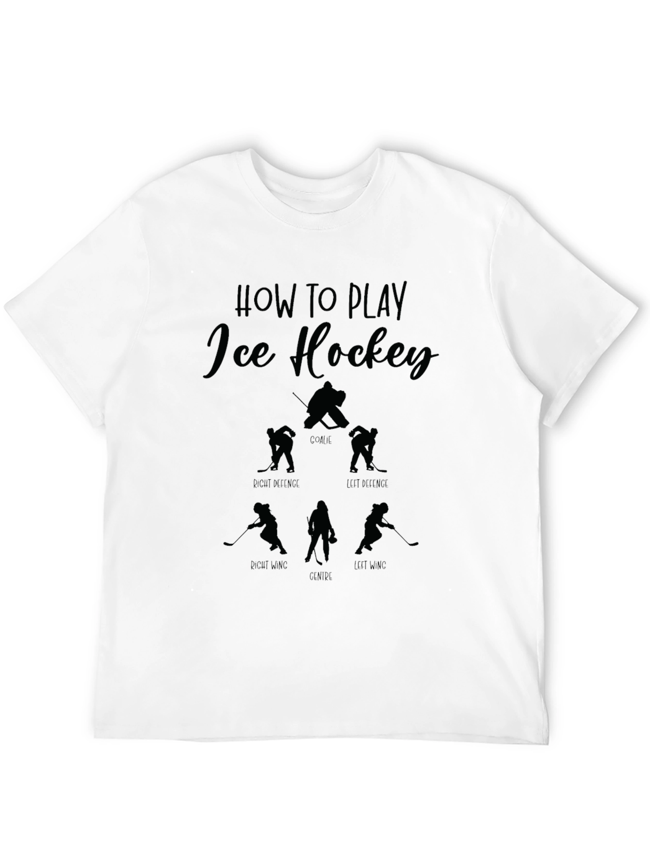 Ice Hockey Positions Graphic Tee