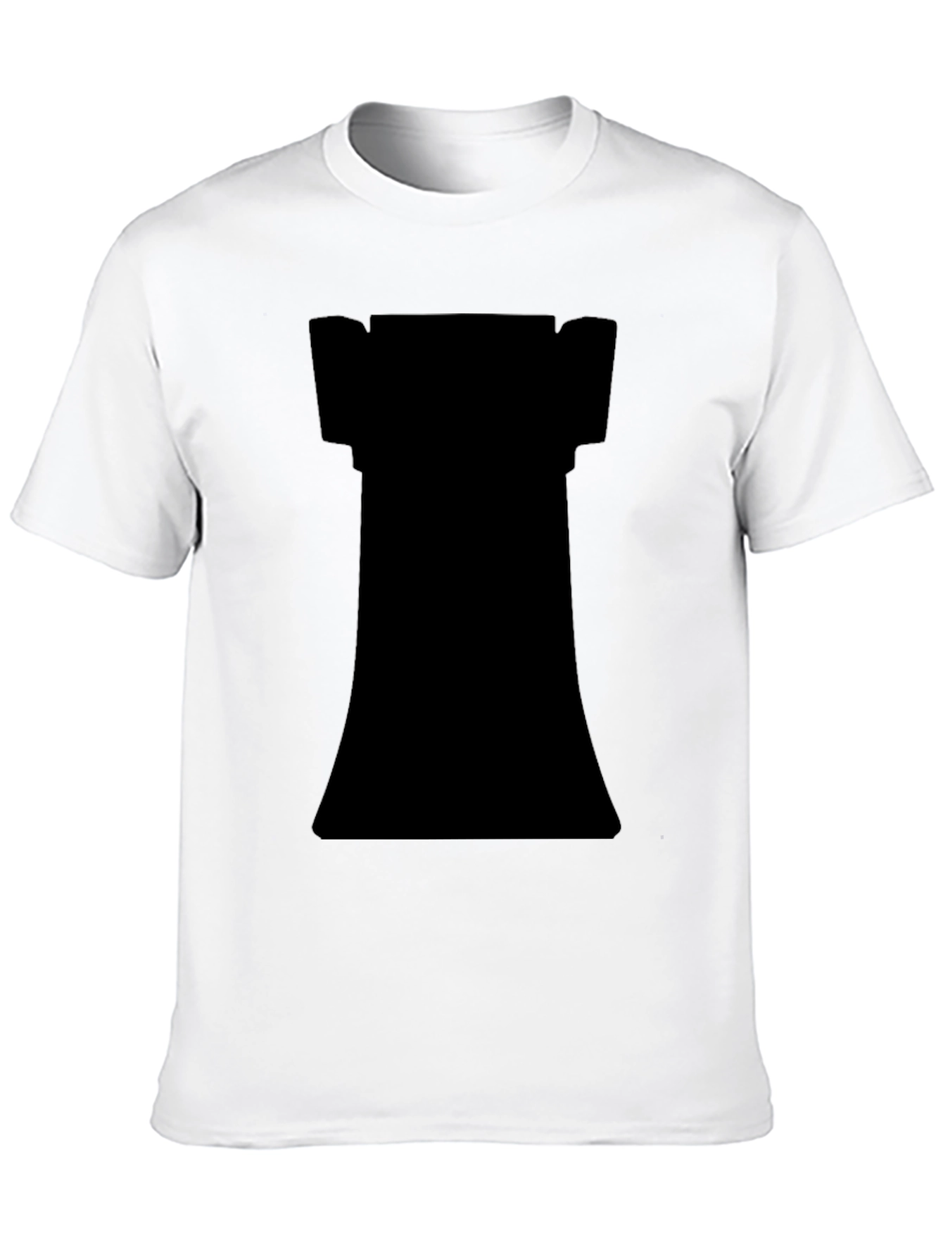 Chess Rook Graphic T-Shirt - Black