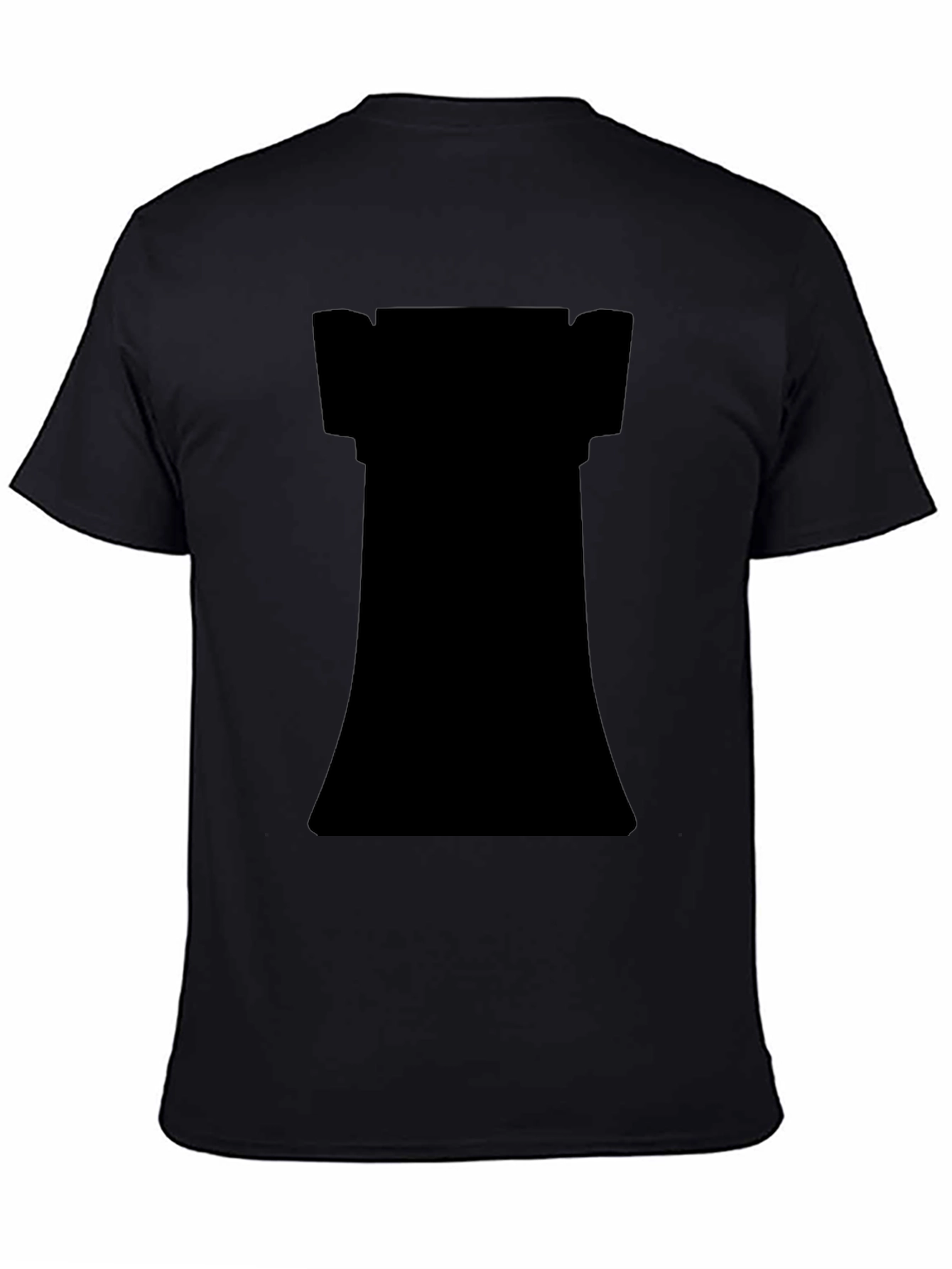 Chess Rook Graphic T-Shirt - Black