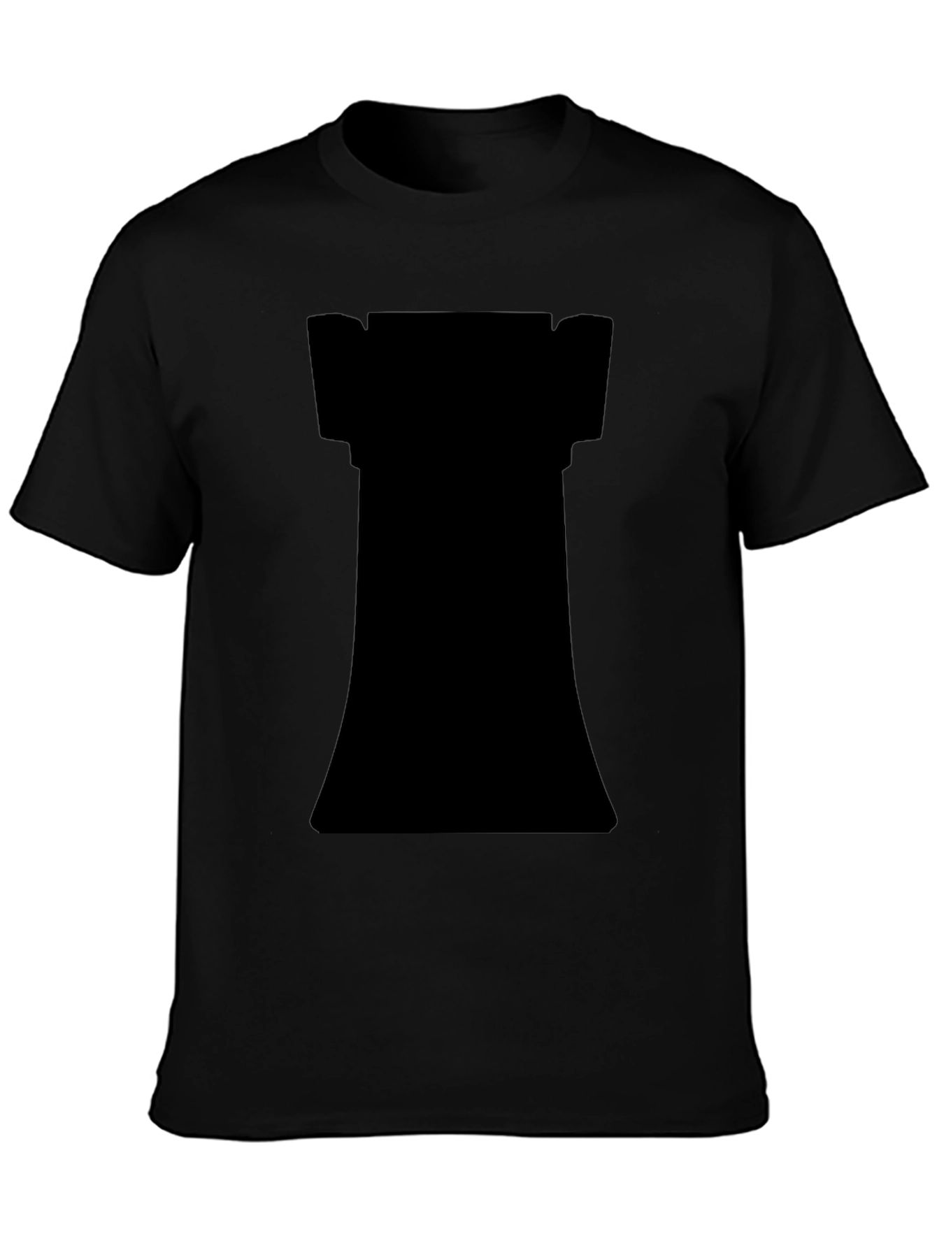 Chess Rook Graphic T-Shirt - Black