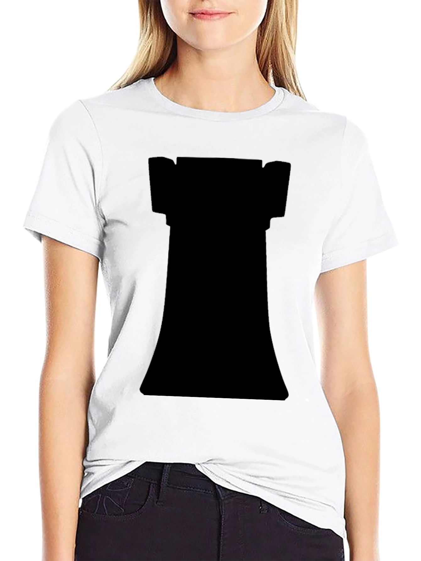 Chess Rook Graphic T-Shirt - Black